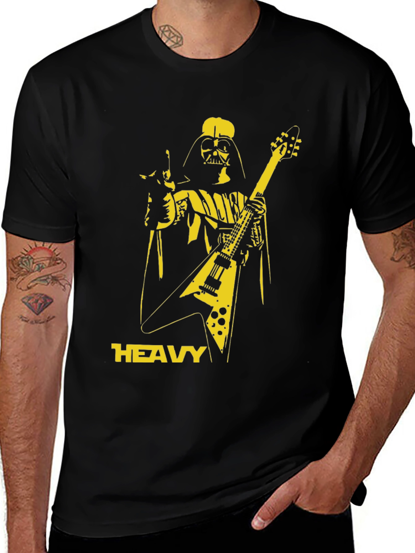Darth Vader Heavy Metal Guitar T-Shirt