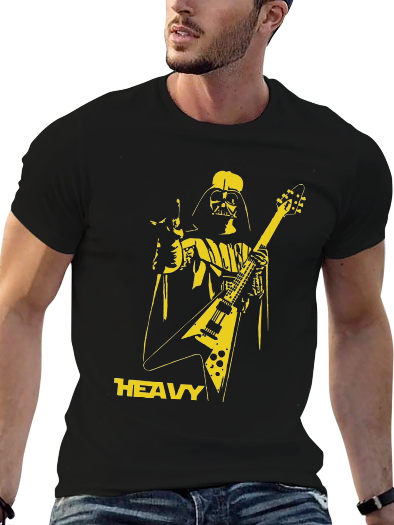 Darth Vader Heavy Metal Guitar T-Shirt