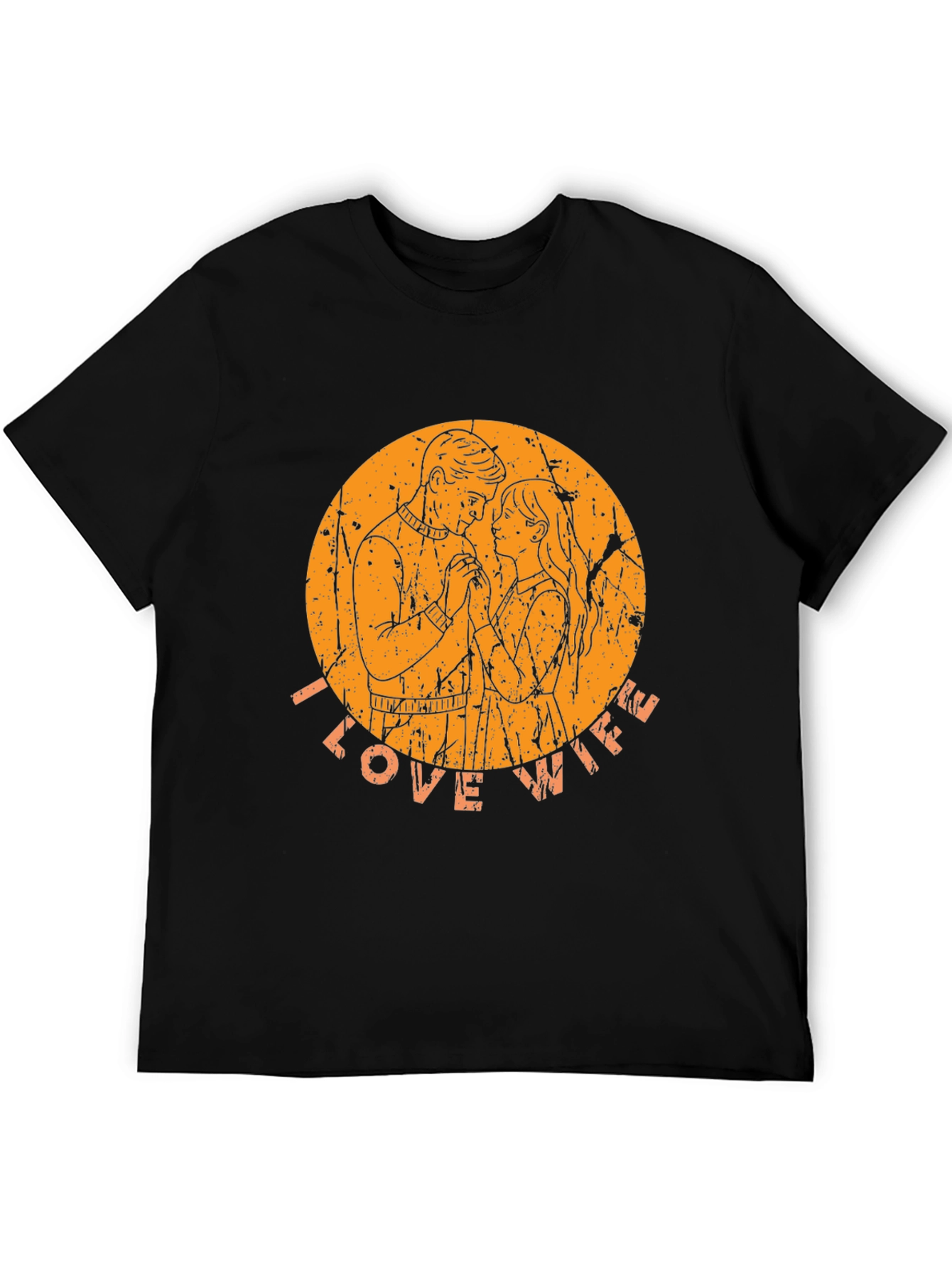 I Love Wife Graphic Tee - Mens Black T-Shirt