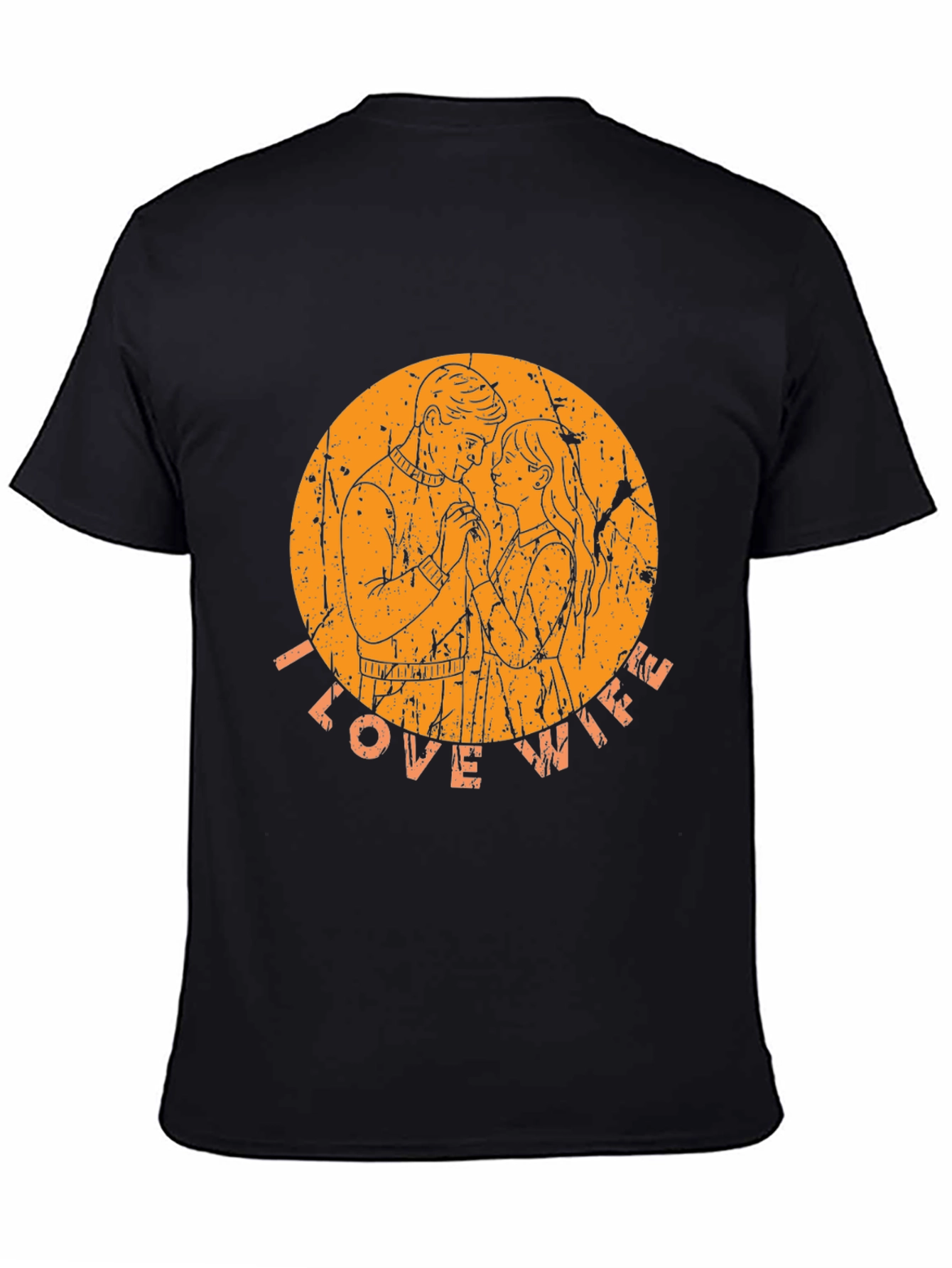I Love Wife Graphic Tee - Mens Black T-Shirt