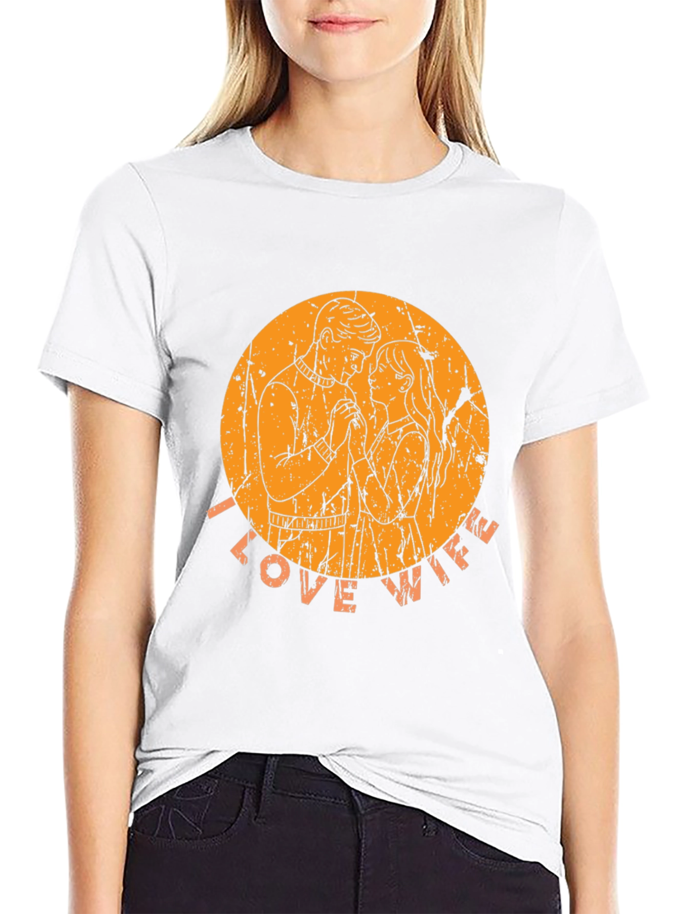I Love Wife Graphic Tee - Mens Black T-Shirt