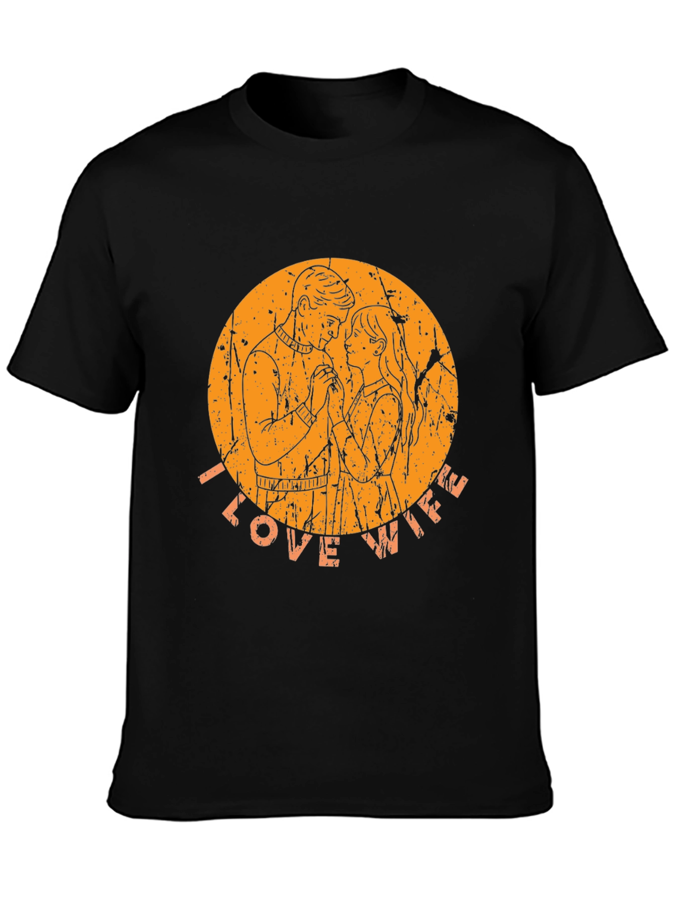 I Love Wife Graphic Tee - Mens Black T-Shirt