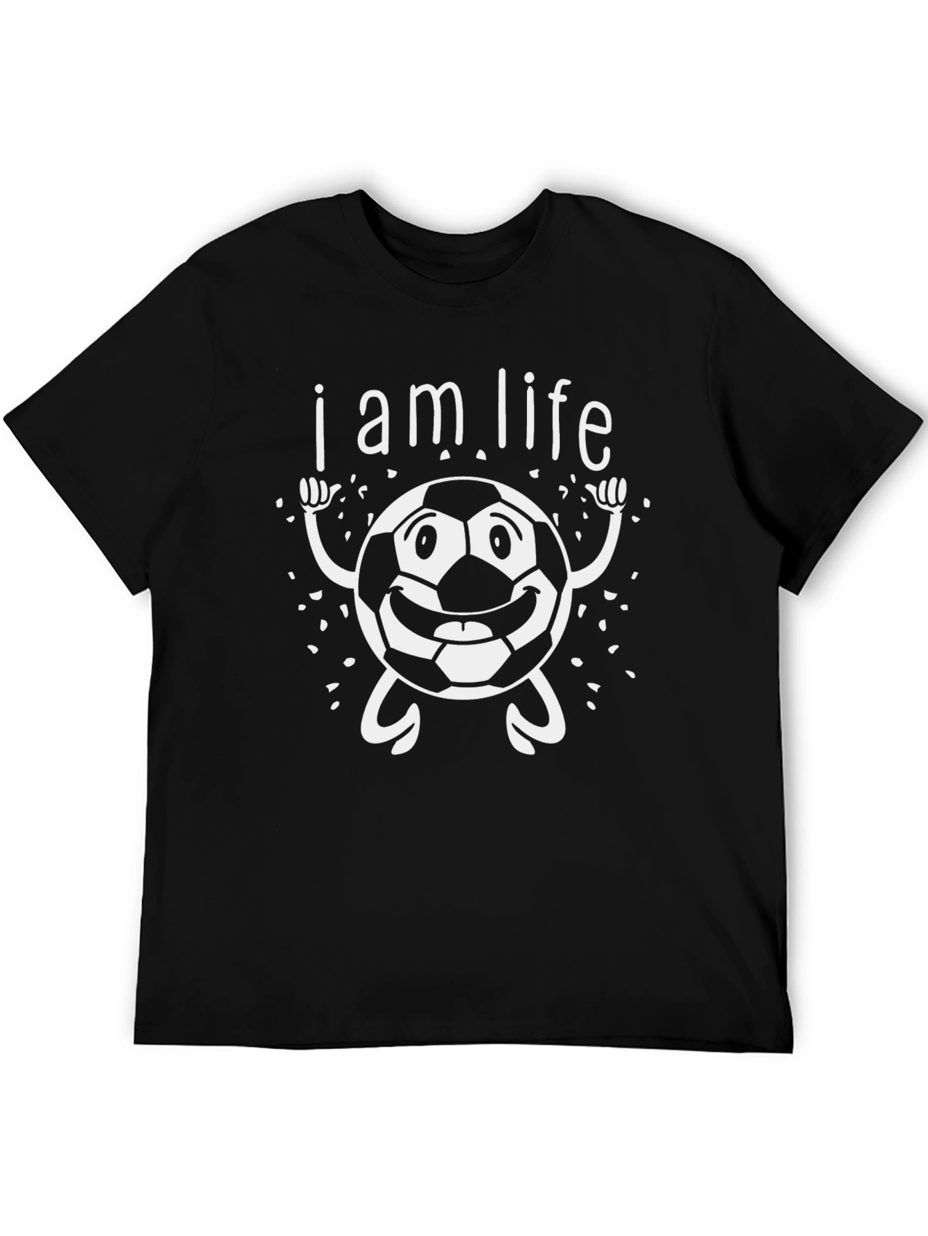 Soccer Ball Graphic T-Shirt - I am Life
