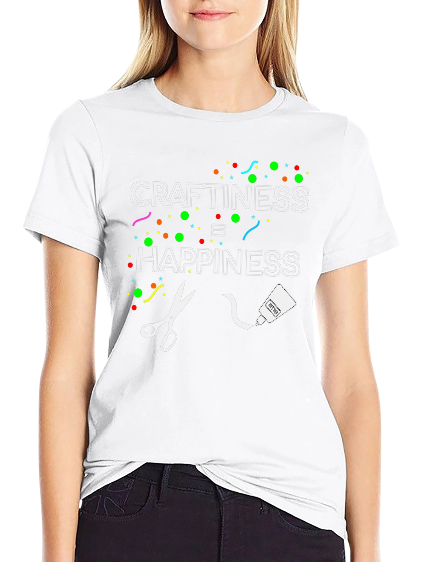 Craftiness = Happiness Graphic Tee