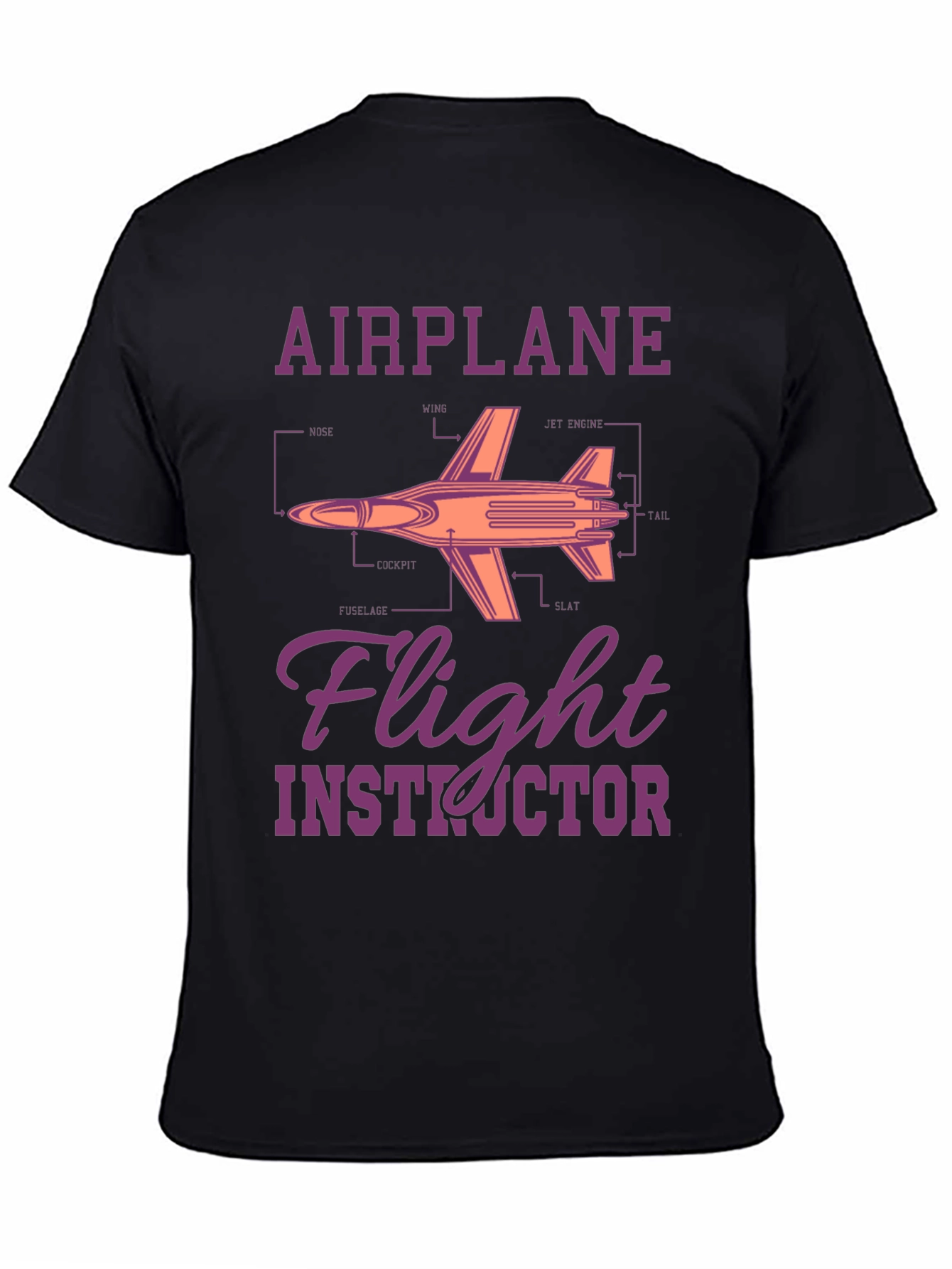 Airplane Flight Instructor Graphic T-Shirt