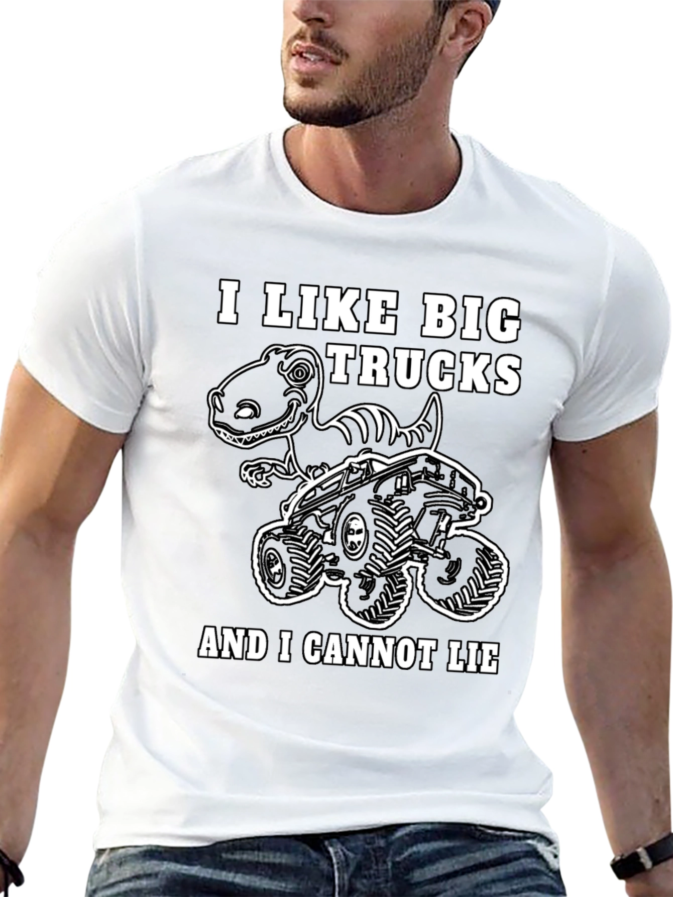 Big Trucks and Dinosaurs T-Shirt