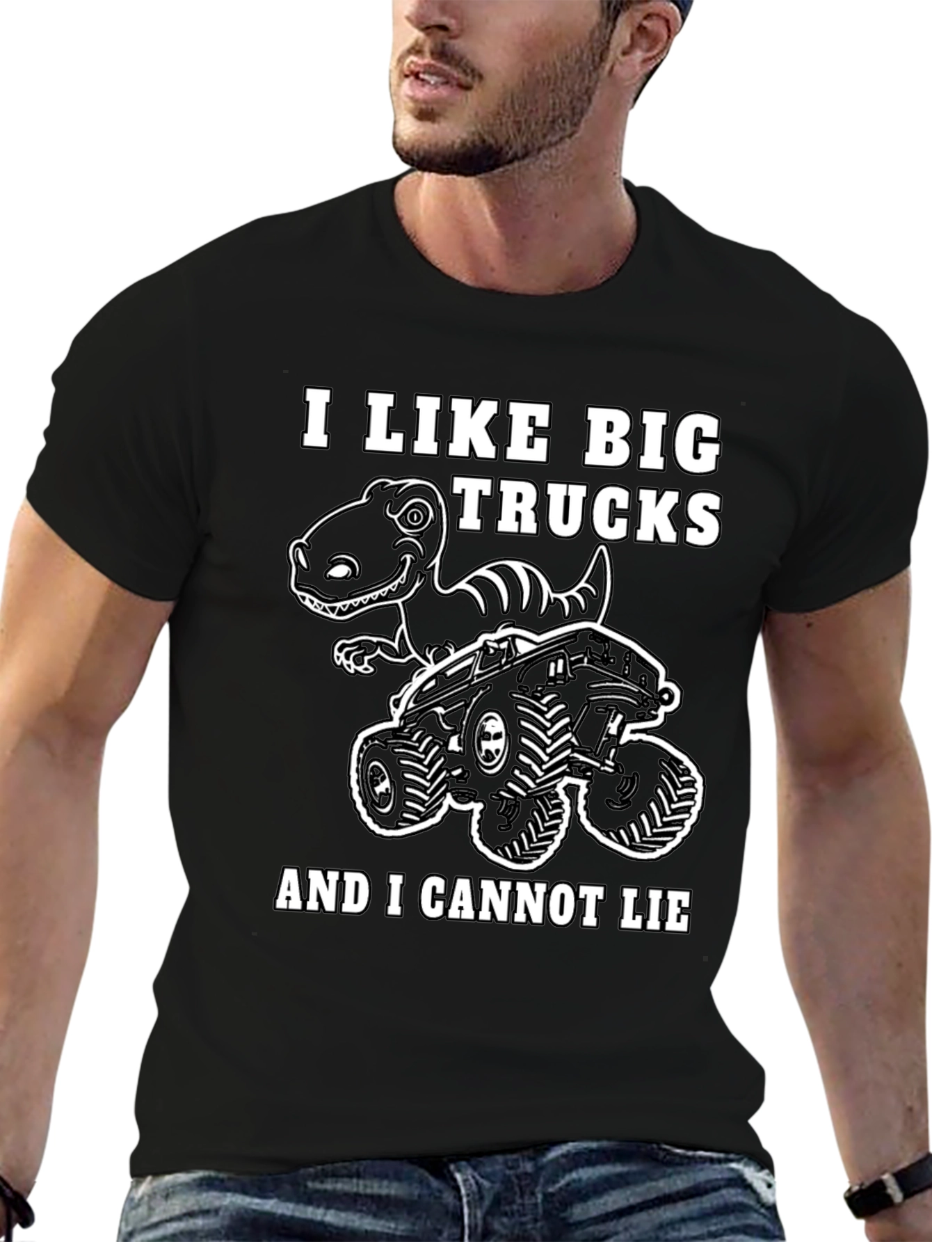 Big Trucks and Dinosaurs T-Shirt