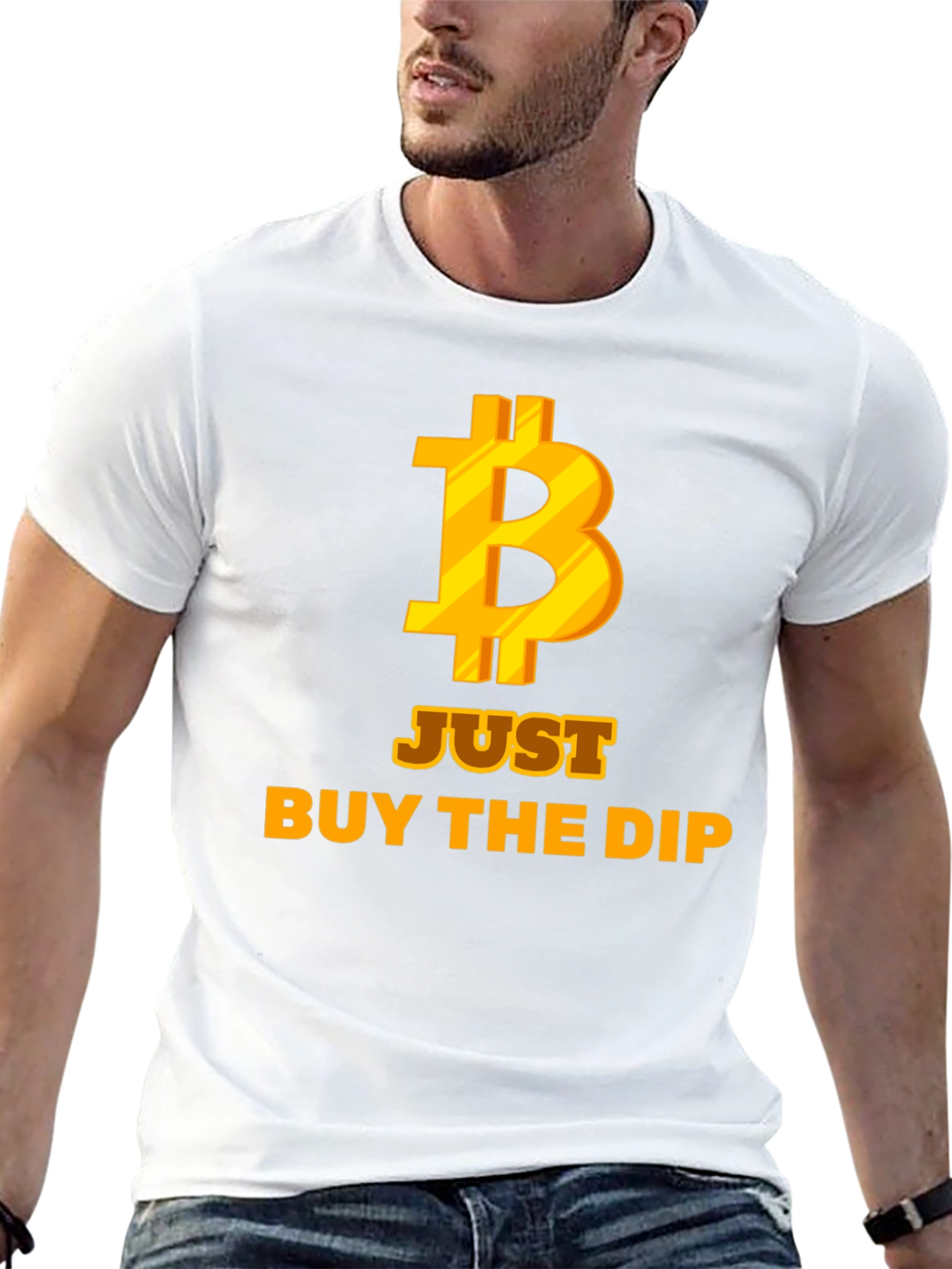 Bitcoin Just Buy the Dip Black T-Shirt