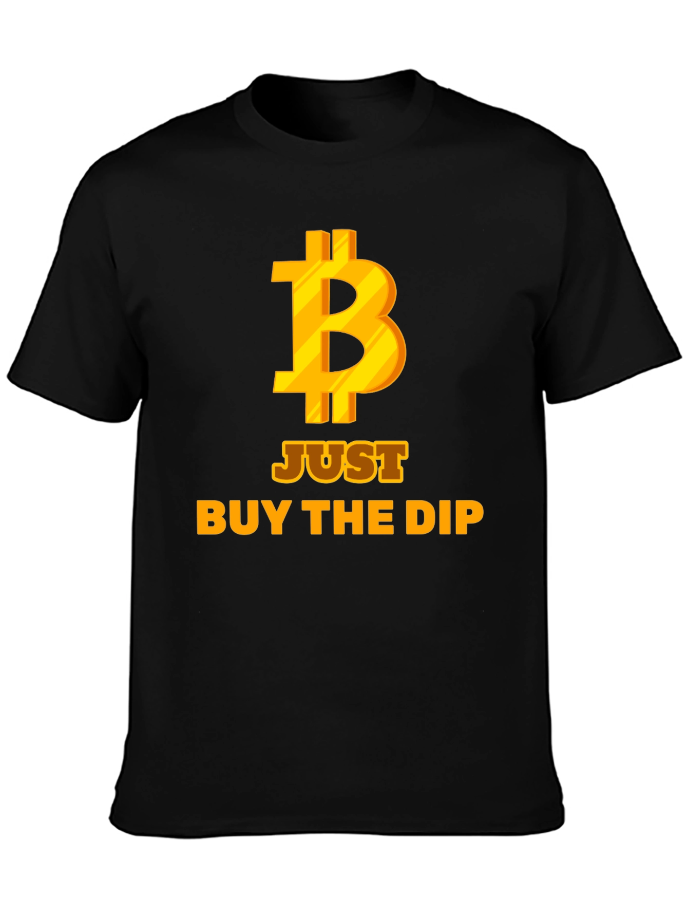 Bitcoin Just Buy the Dip Black T-Shirt