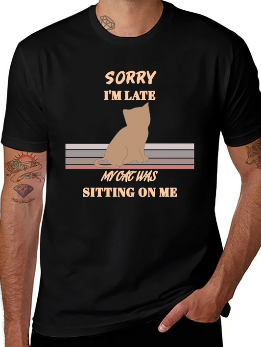 Cat Sitting On Me Graphic Tee