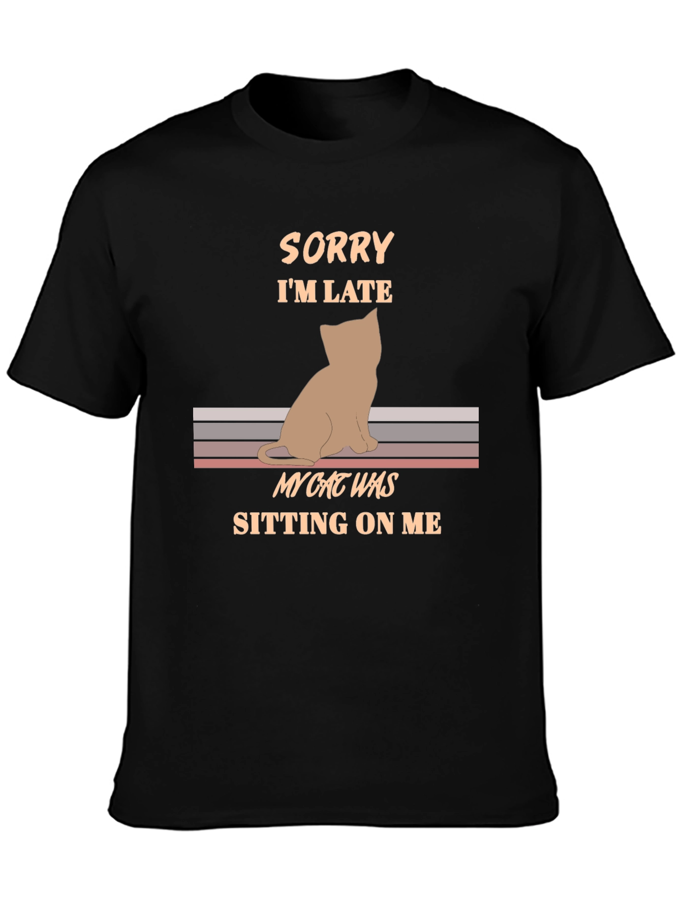 Cat Sitting On Me Graphic Tee