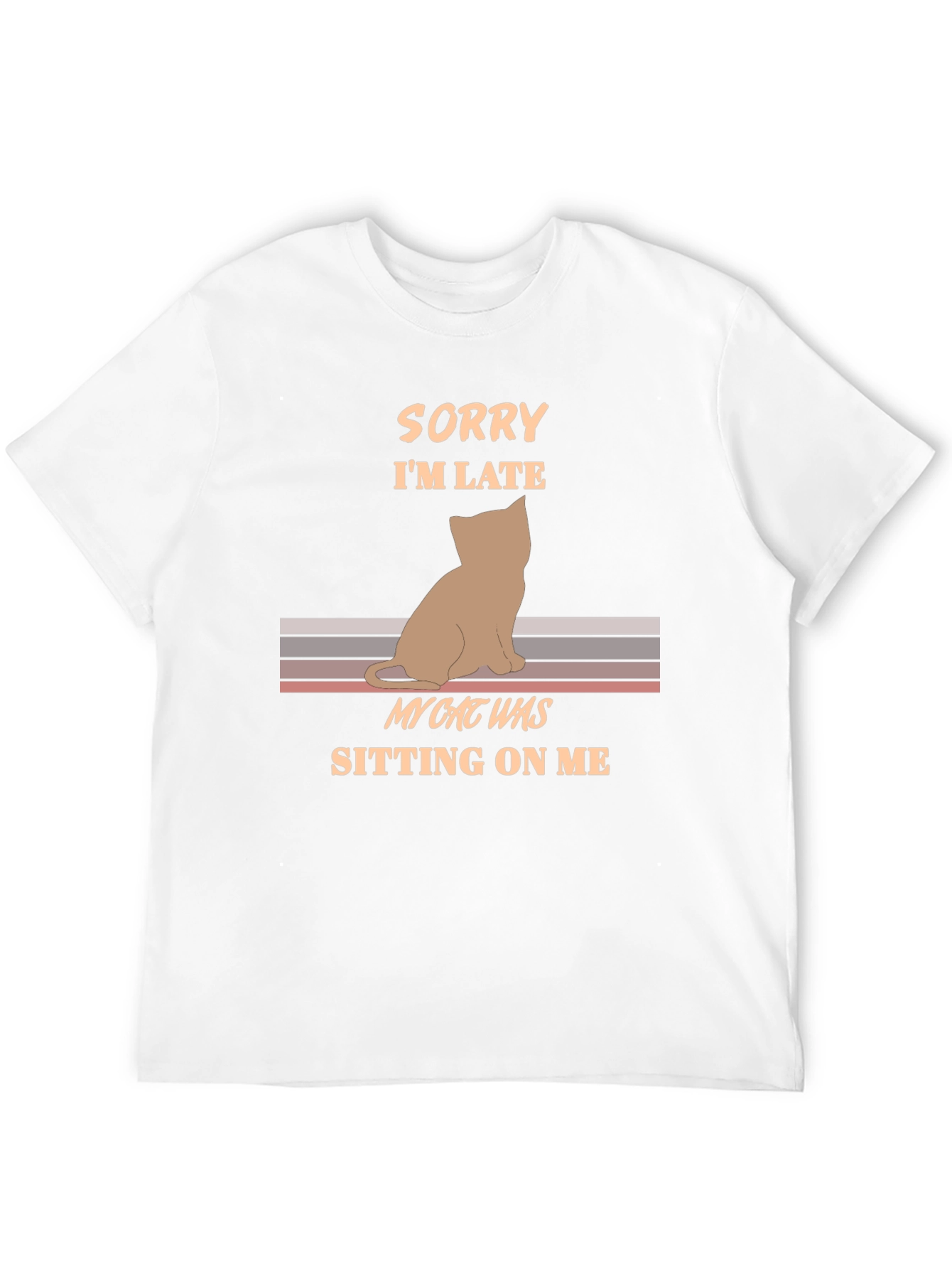Cat Sitting On Me Graphic Tee