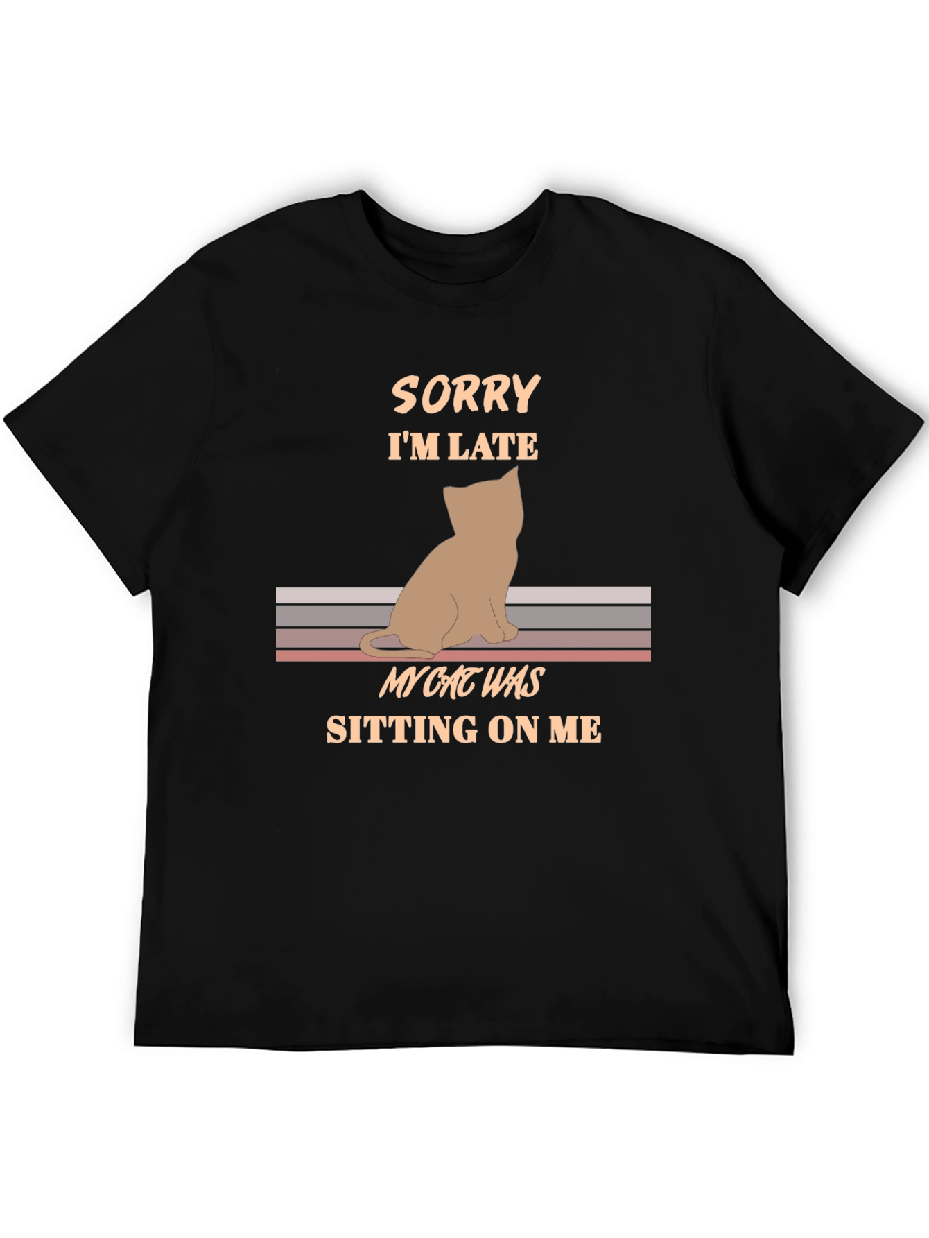 Cat Sitting On Me Graphic Tee
