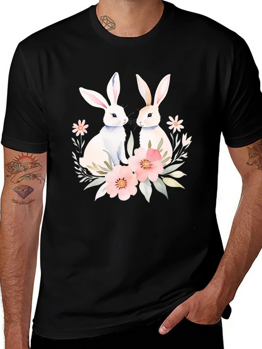 Easter Bunny Floral T-Shirt