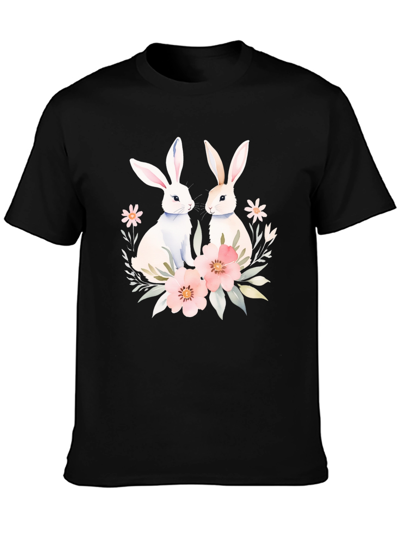 Easter Bunny Floral T-Shirt