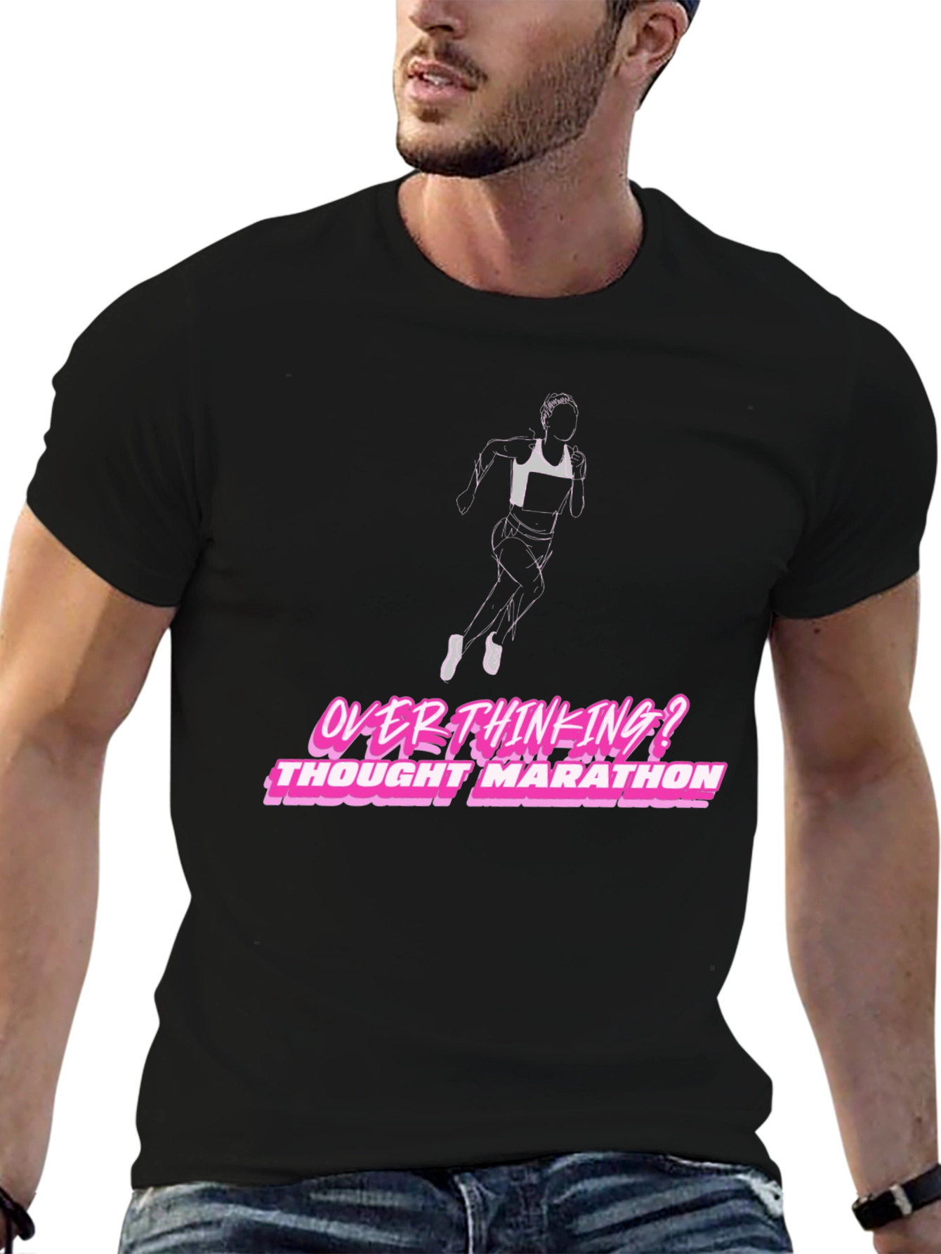 Overthinking Thought Marathon Graphic T-Shirt
