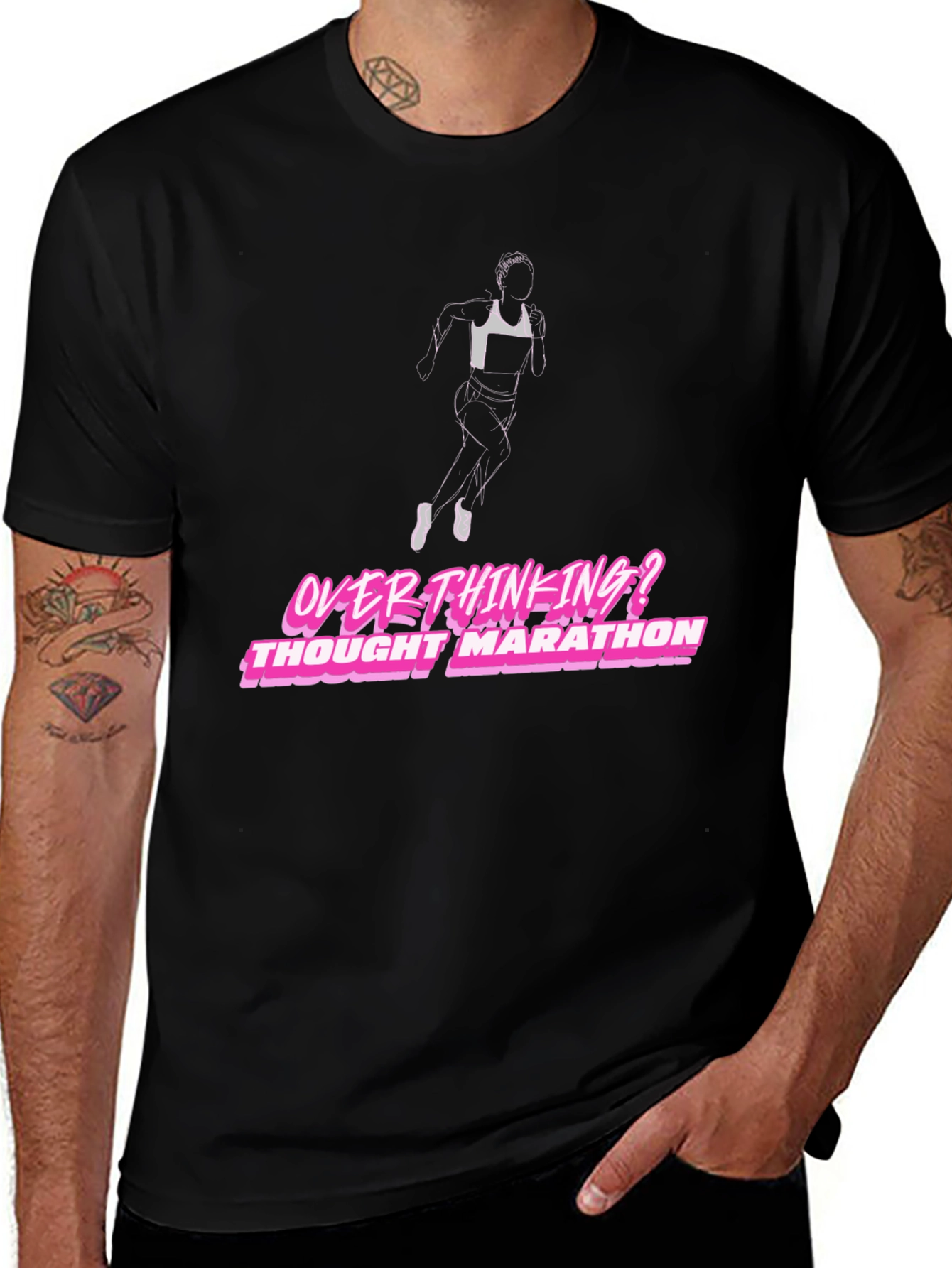 Overthinking Thought Marathon Graphic T-Shirt