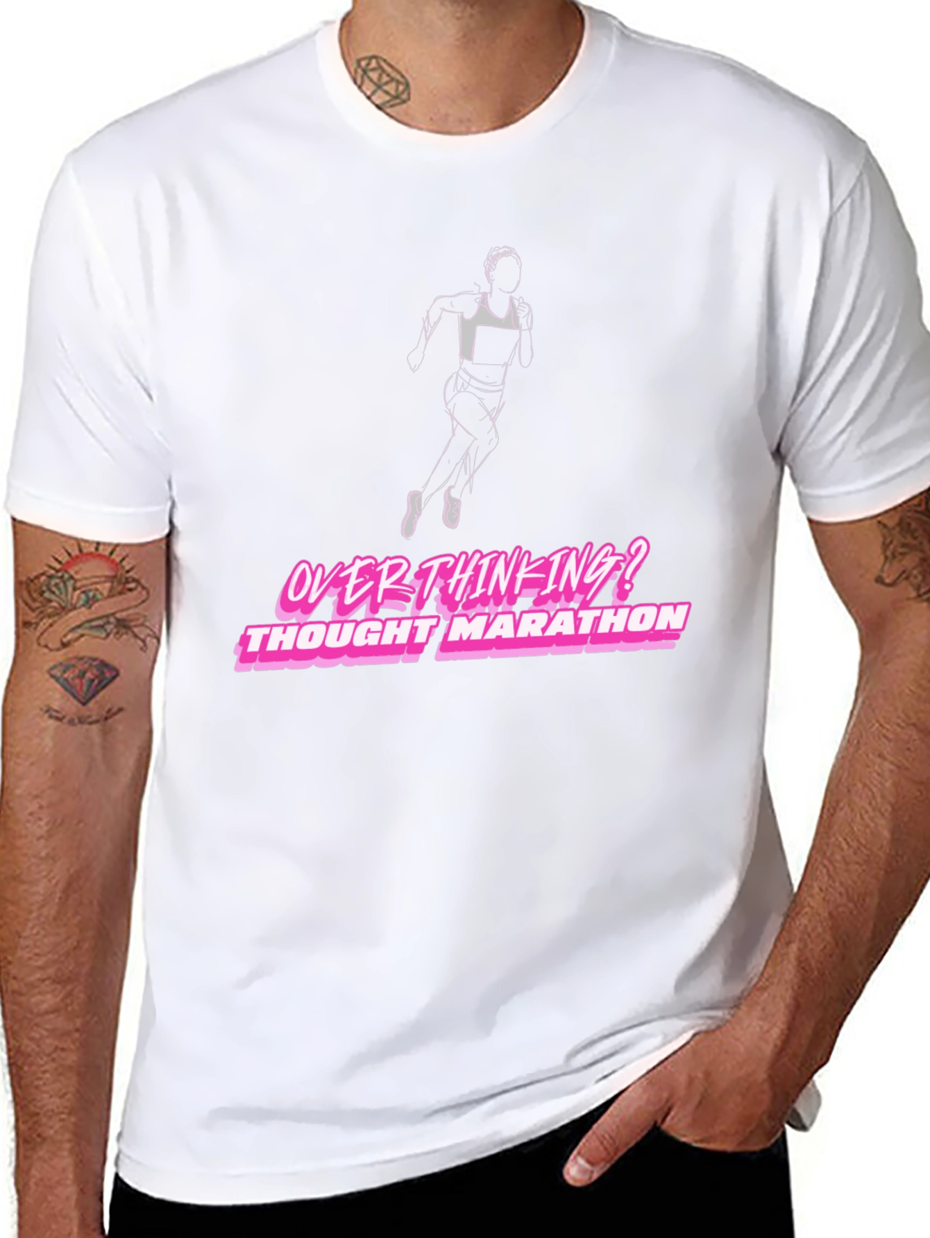 Overthinking Thought Marathon Graphic T-Shirt