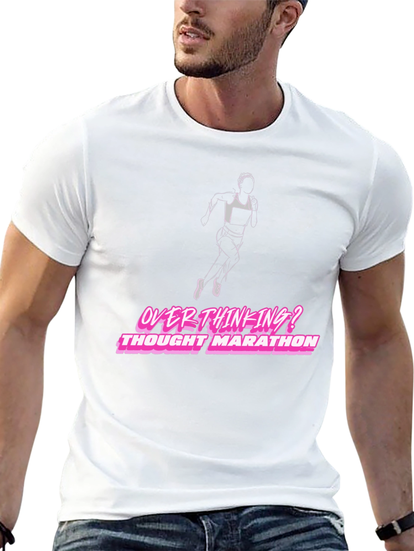 Overthinking Thought Marathon Graphic T-Shirt