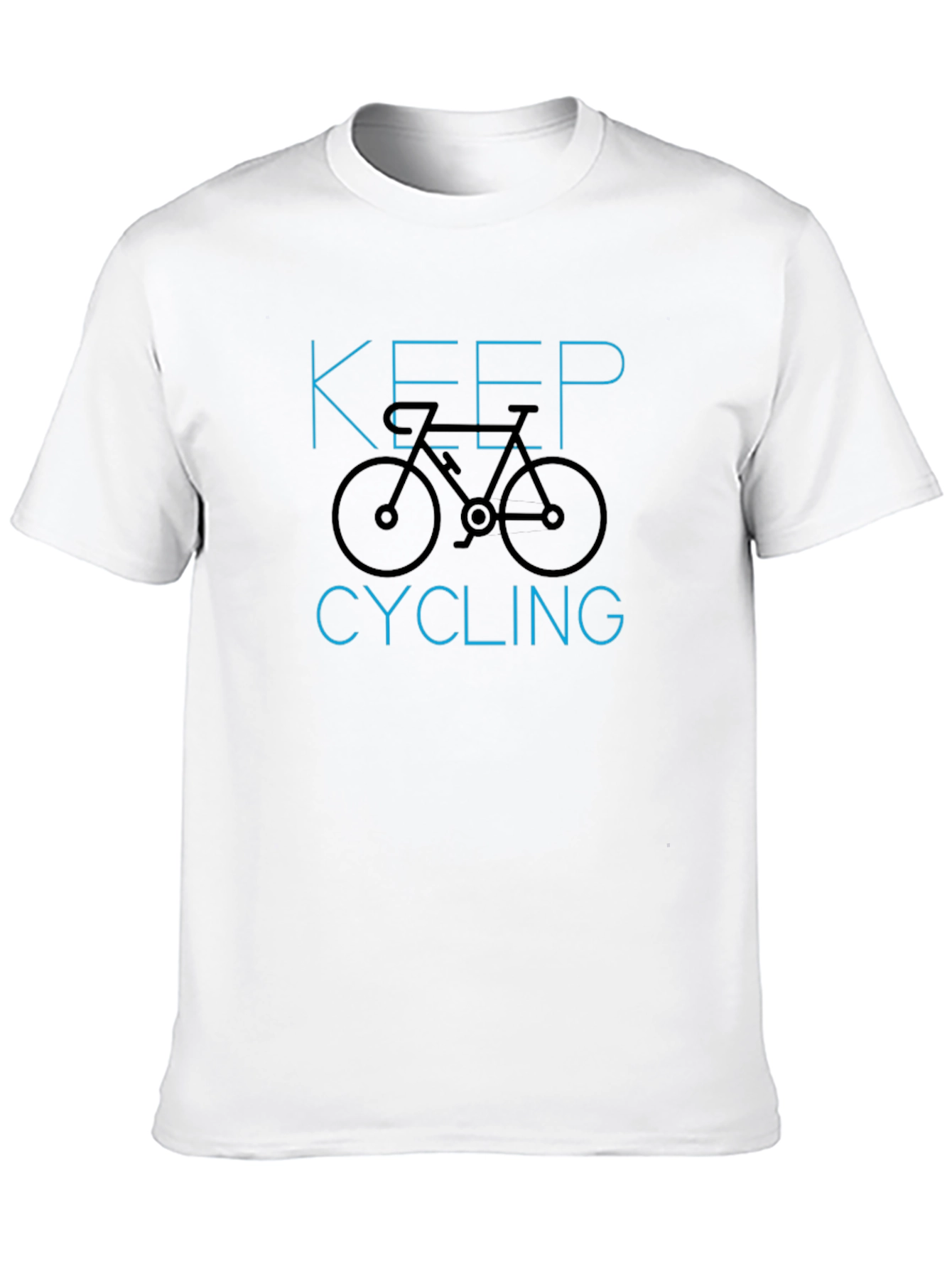 Keep Cycling T-Shirt - Black Graphic Tee