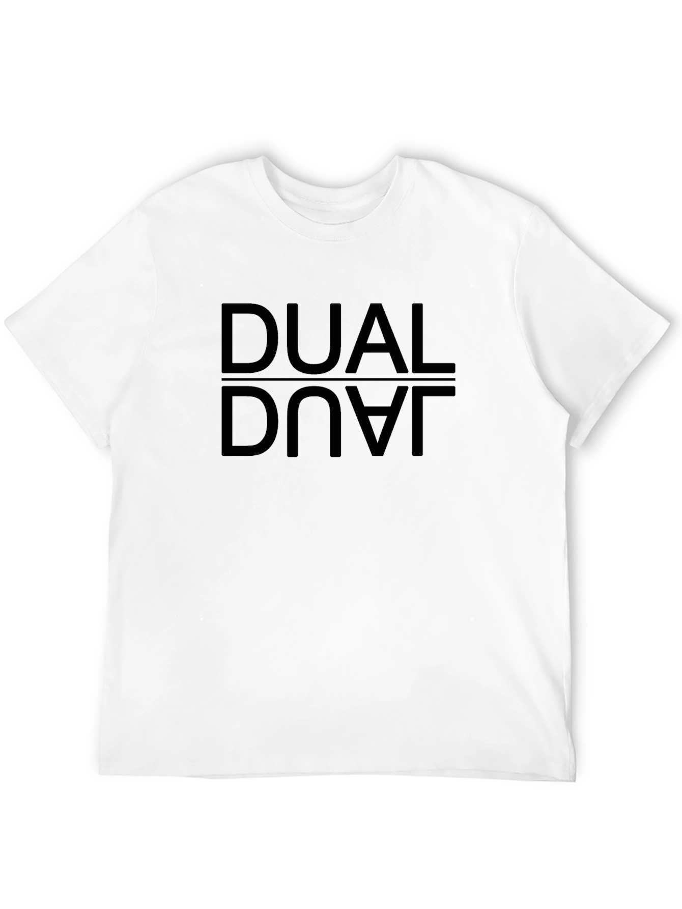 Dual Dove Black T-Shirt - Urban Reflective Design