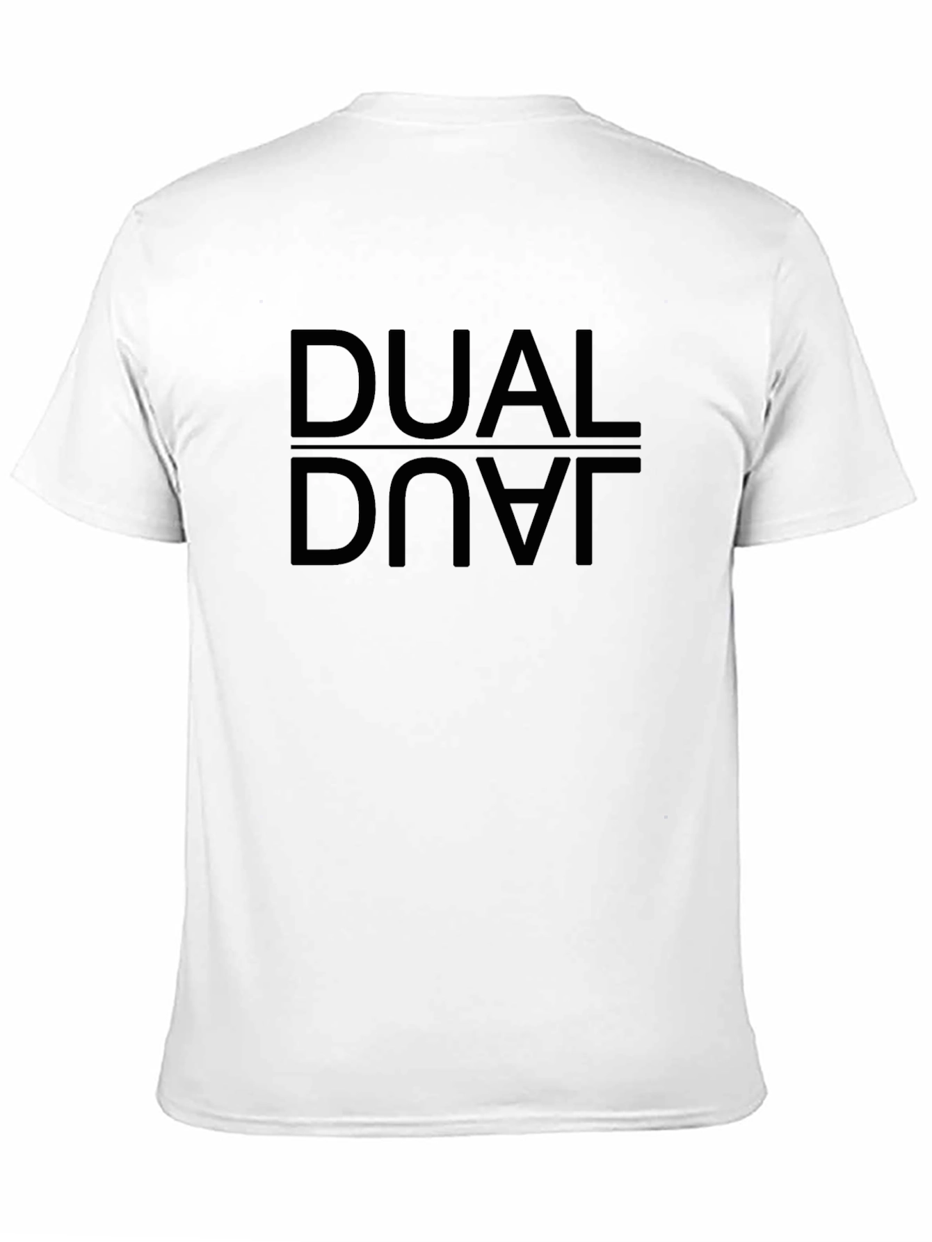 Dual Dove Black T-Shirt - Urban Reflective Design