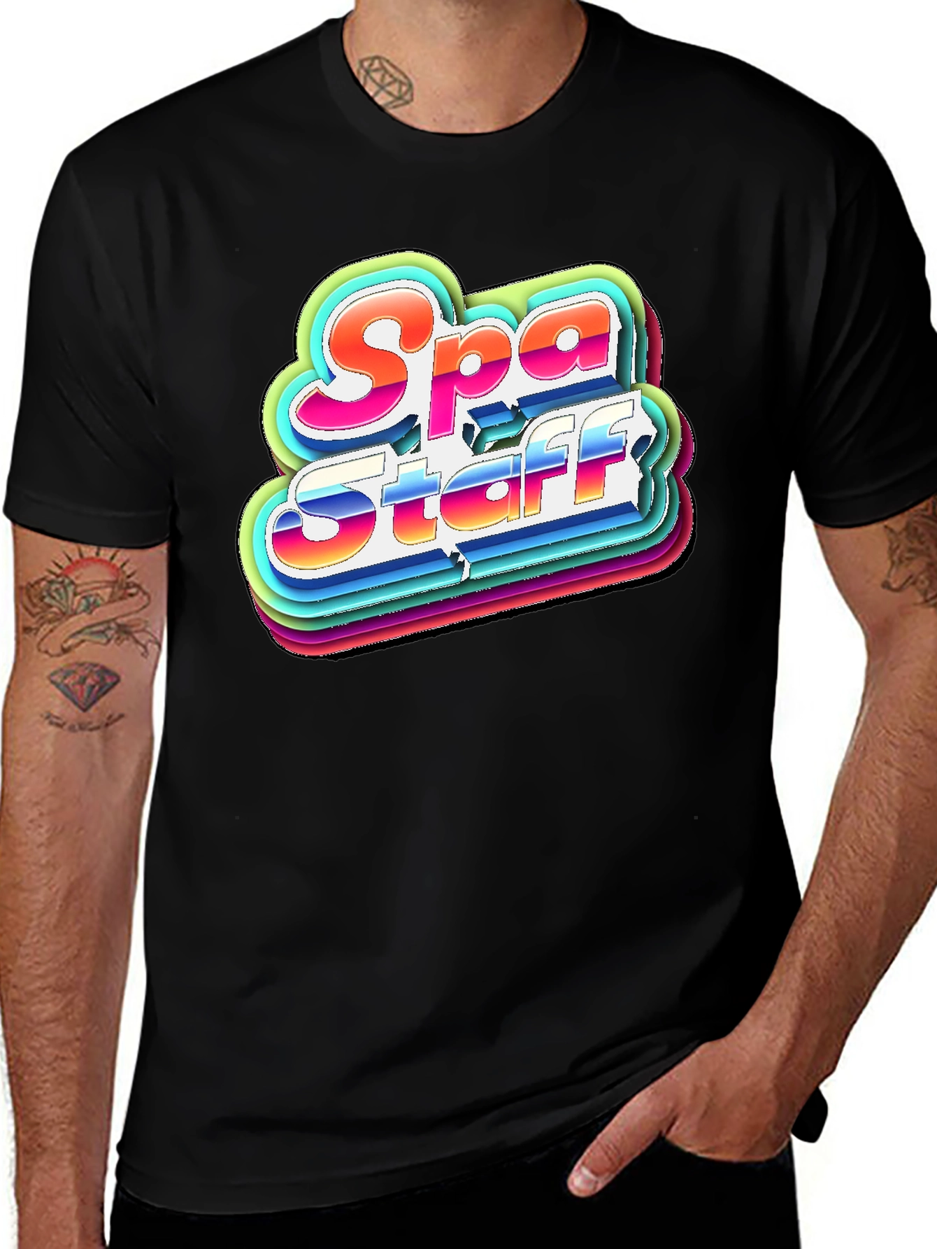 Spa Staff T-Shirt Retro Graphic Tee