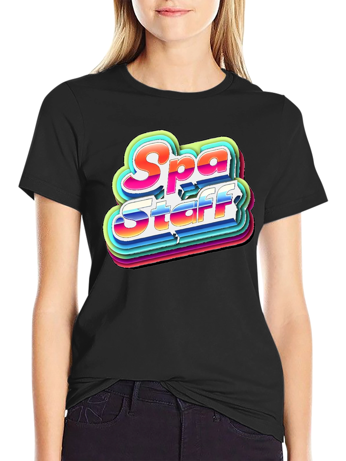 Spa Staff T-Shirt Retro Graphic Tee