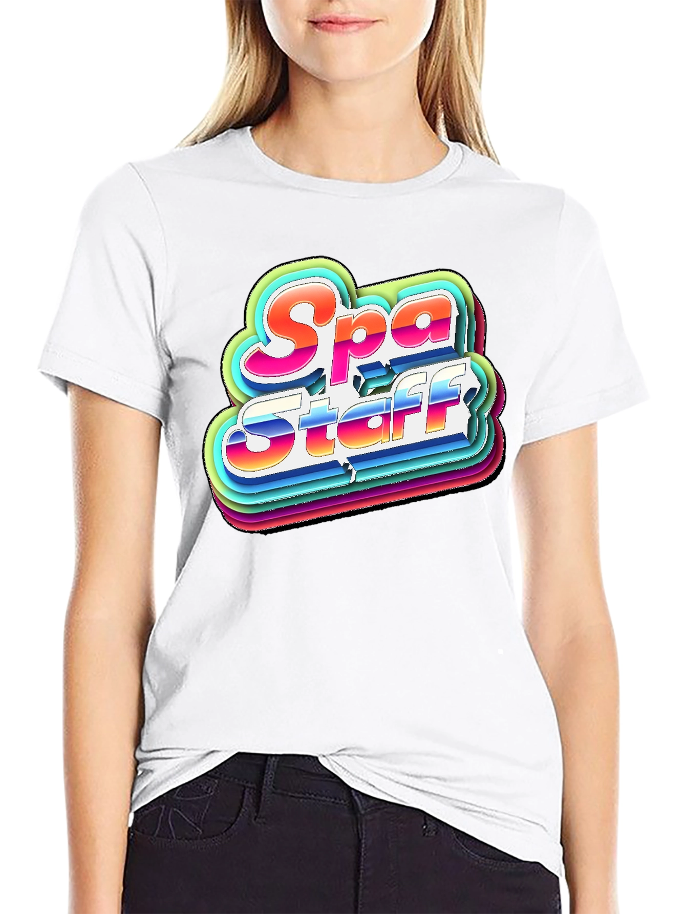 Spa Staff T-Shirt Retro Graphic Tee