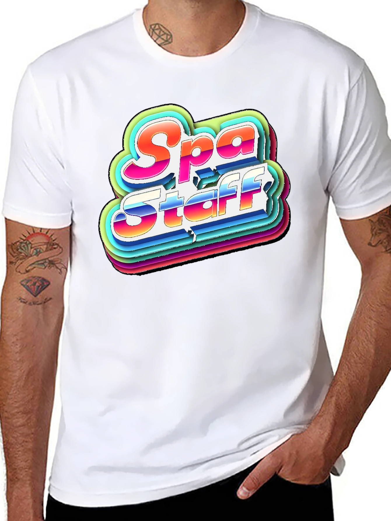 Spa Staff T-Shirt Retro Graphic Tee