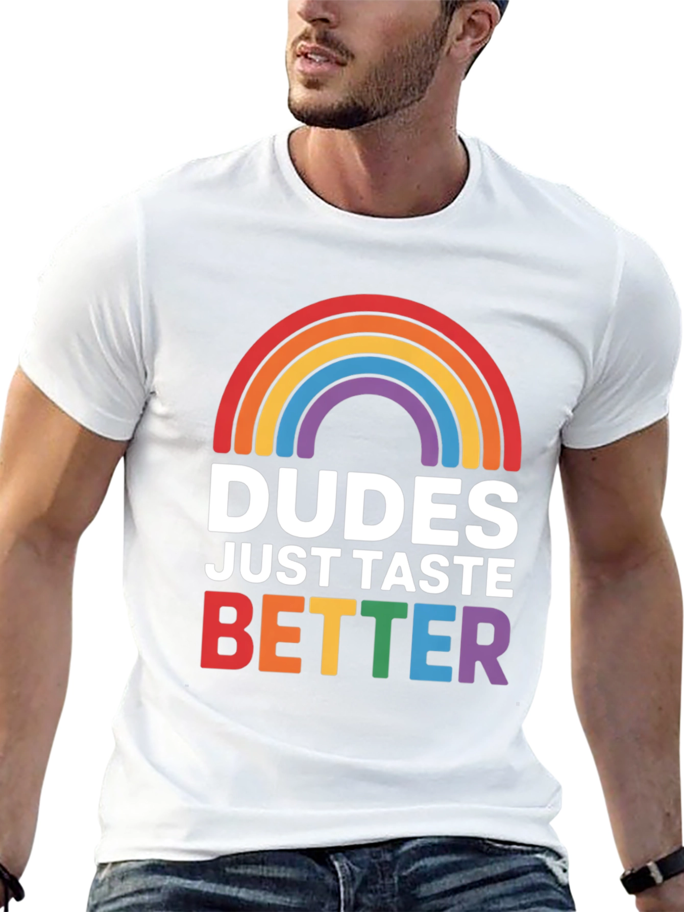 Dudes Taste Better LGBT Pride T-Shirt