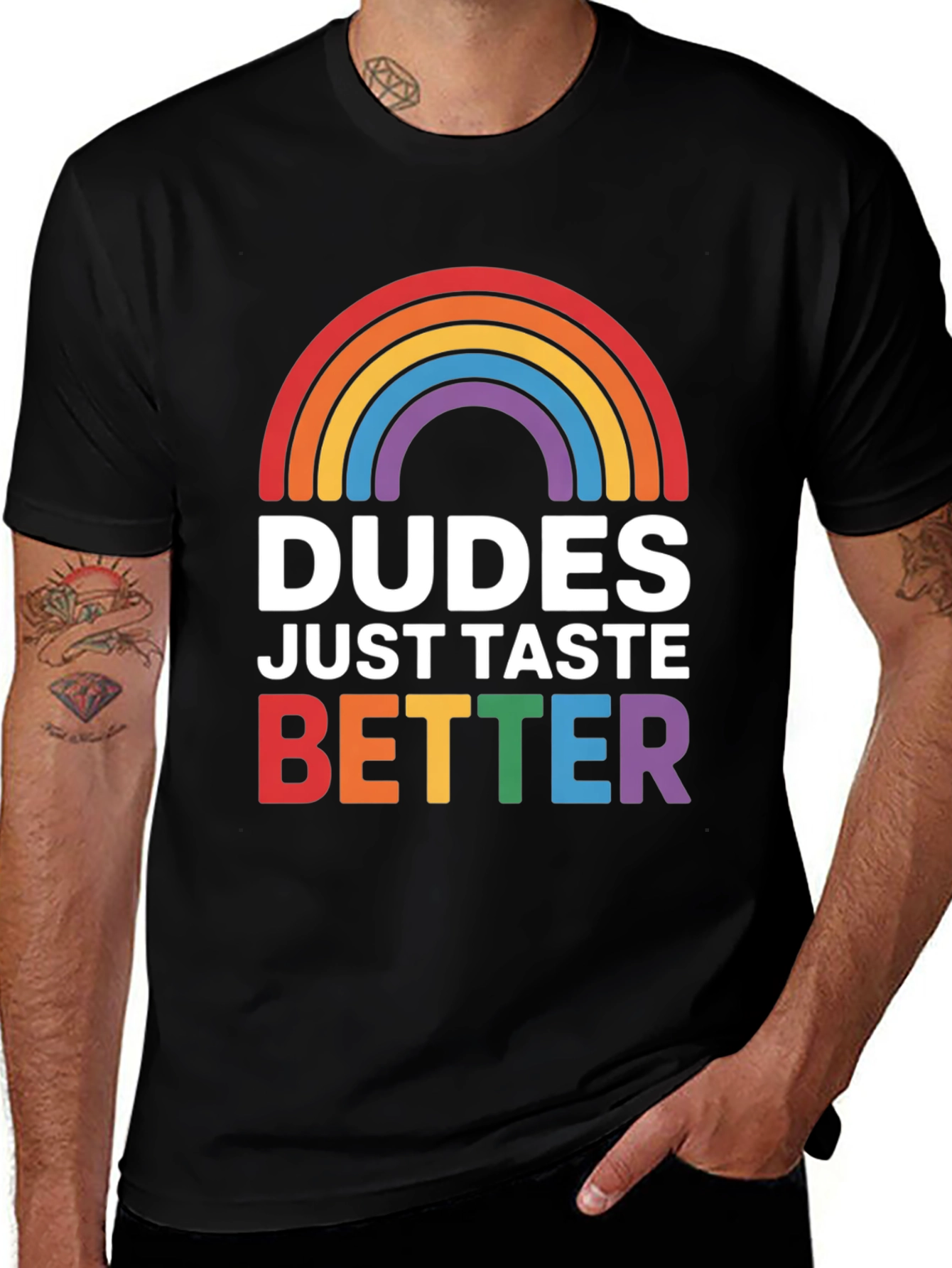 Dudes Taste Better LGBT Pride T-Shirt