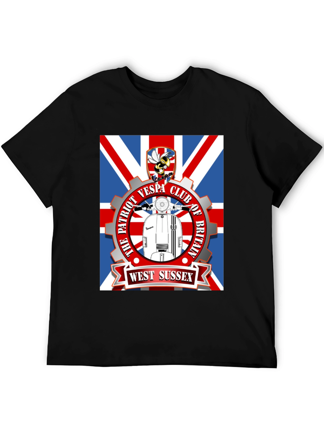 Patriot Vespa Club T-Shirt - West Sussex