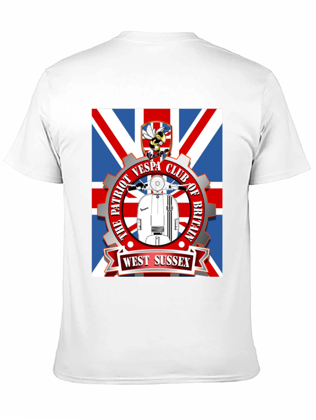 Patriot Vespa Club T-Shirt - West Sussex