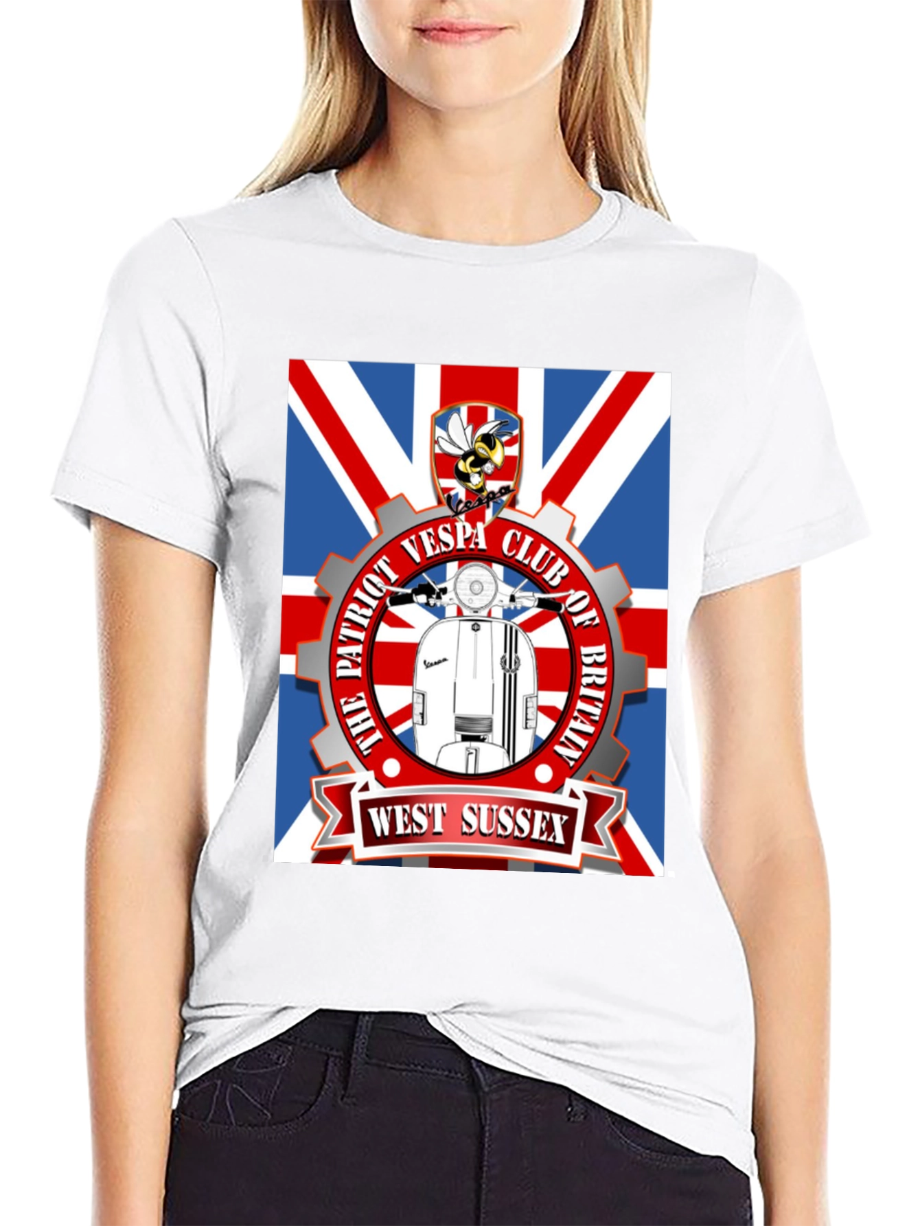Patriot Vespa Club T-Shirt - West Sussex