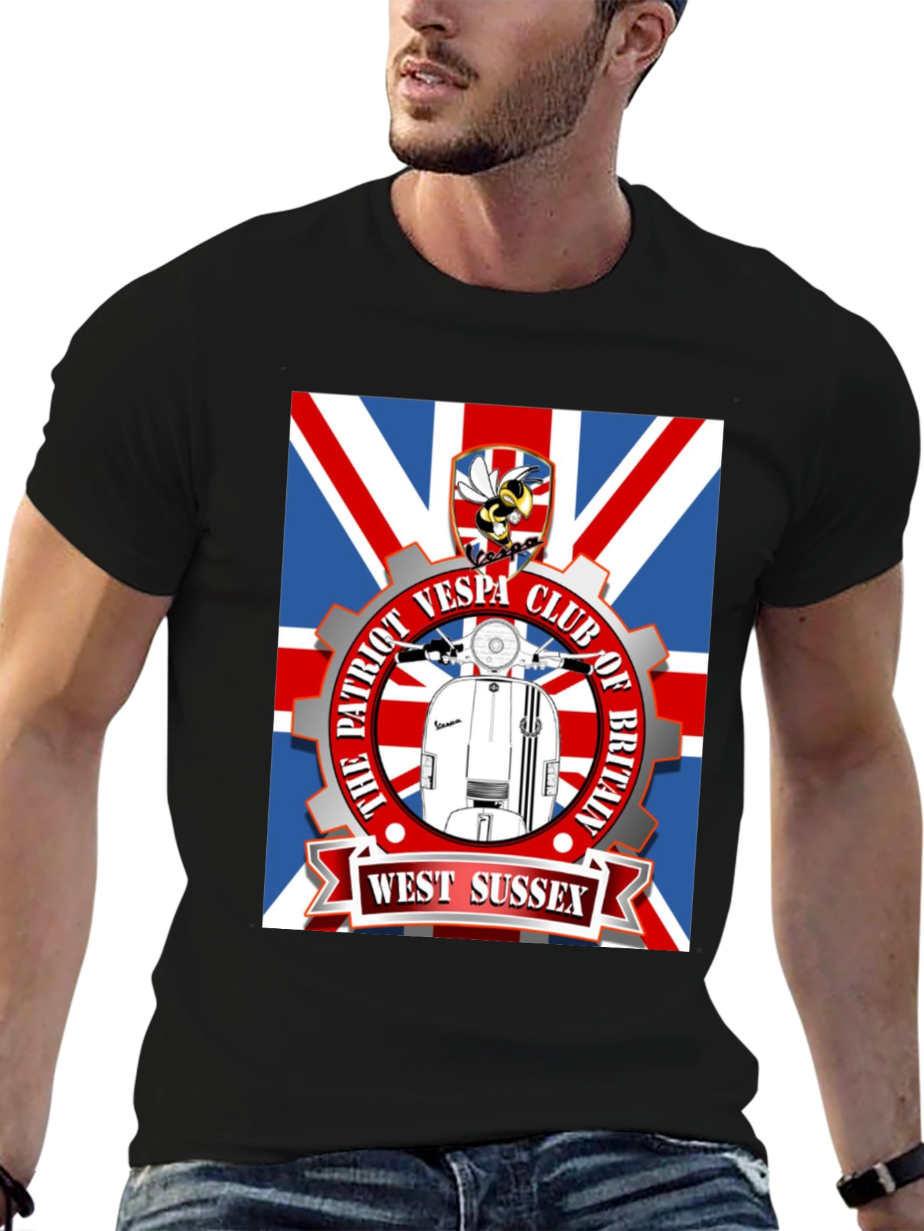 Patriot Vespa Club T-Shirt - West Sussex