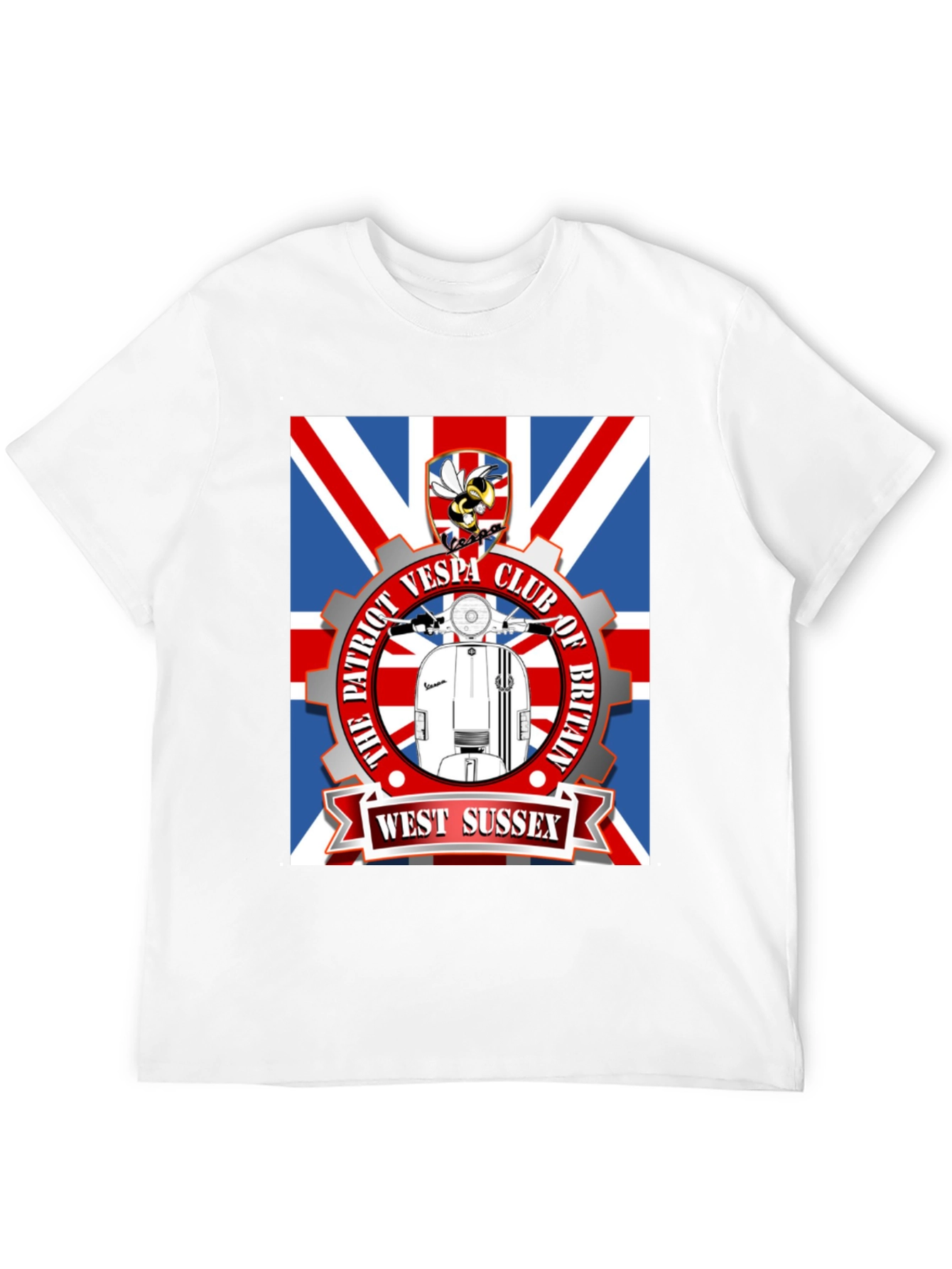 Patriot Vespa Club T-Shirt - West Sussex
