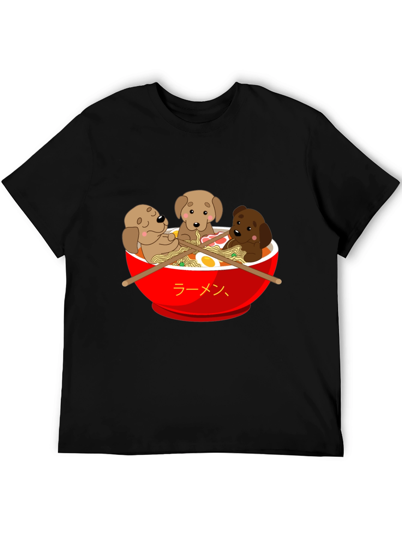 Ramen Puppies Graphic T-Shirt - Cute Dog Lover Tee
