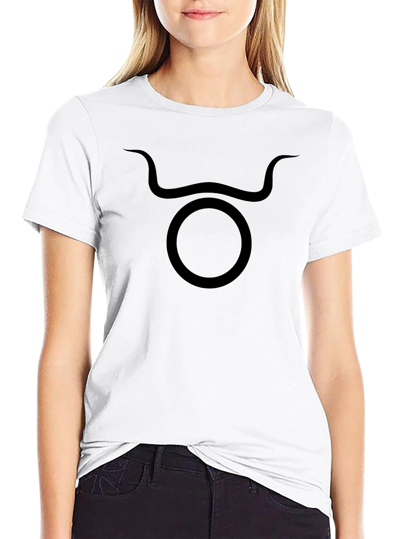 Taurus Zodiac Graphic Tee - Black Cotton Shirt