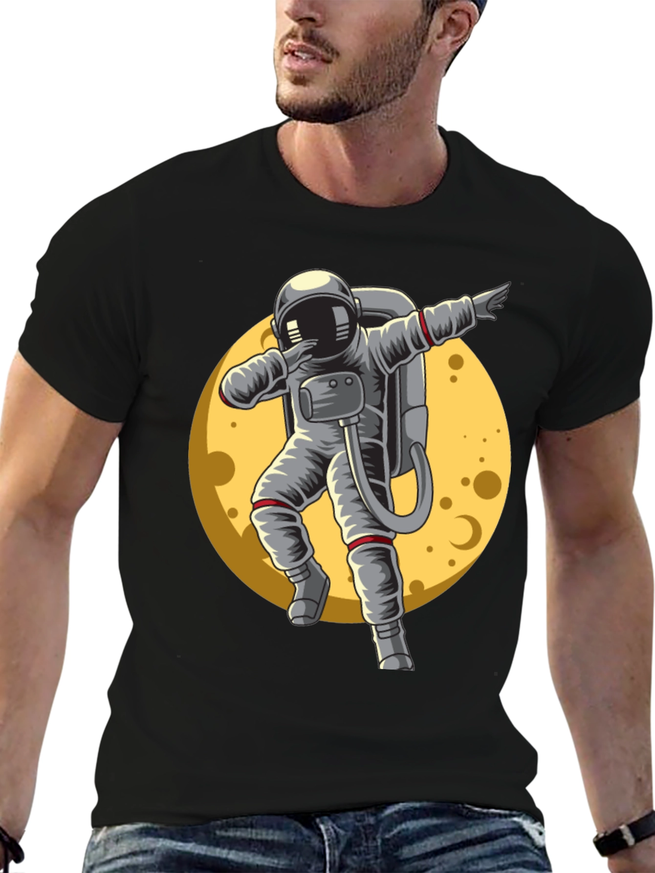 Astronaut Dab T-Shirt - Space Moon Design