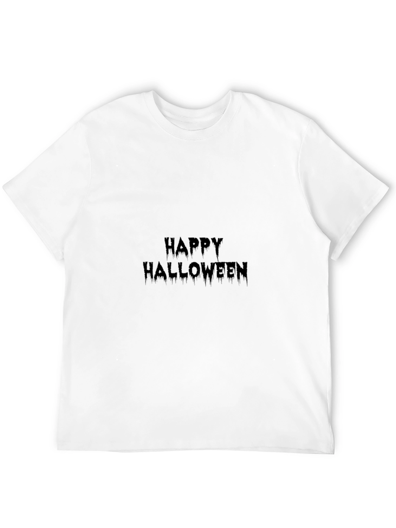 Happy Halloween Black Graphic T-Shirt