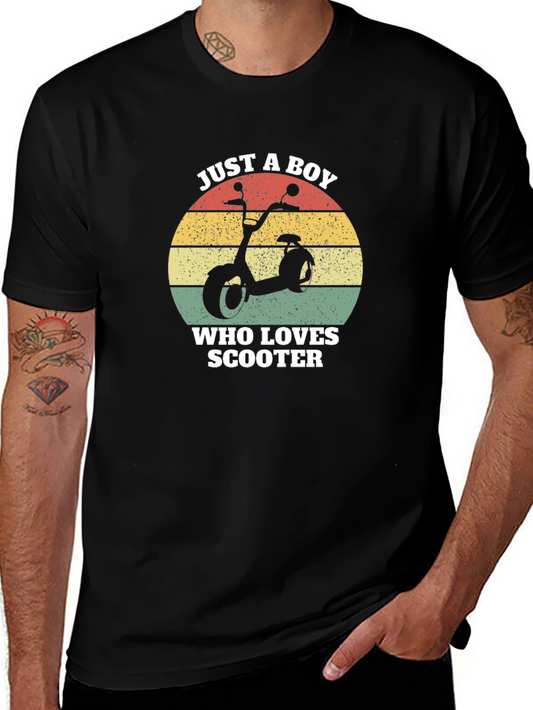 Just A Boy Who Loves Scooter T-Shirt