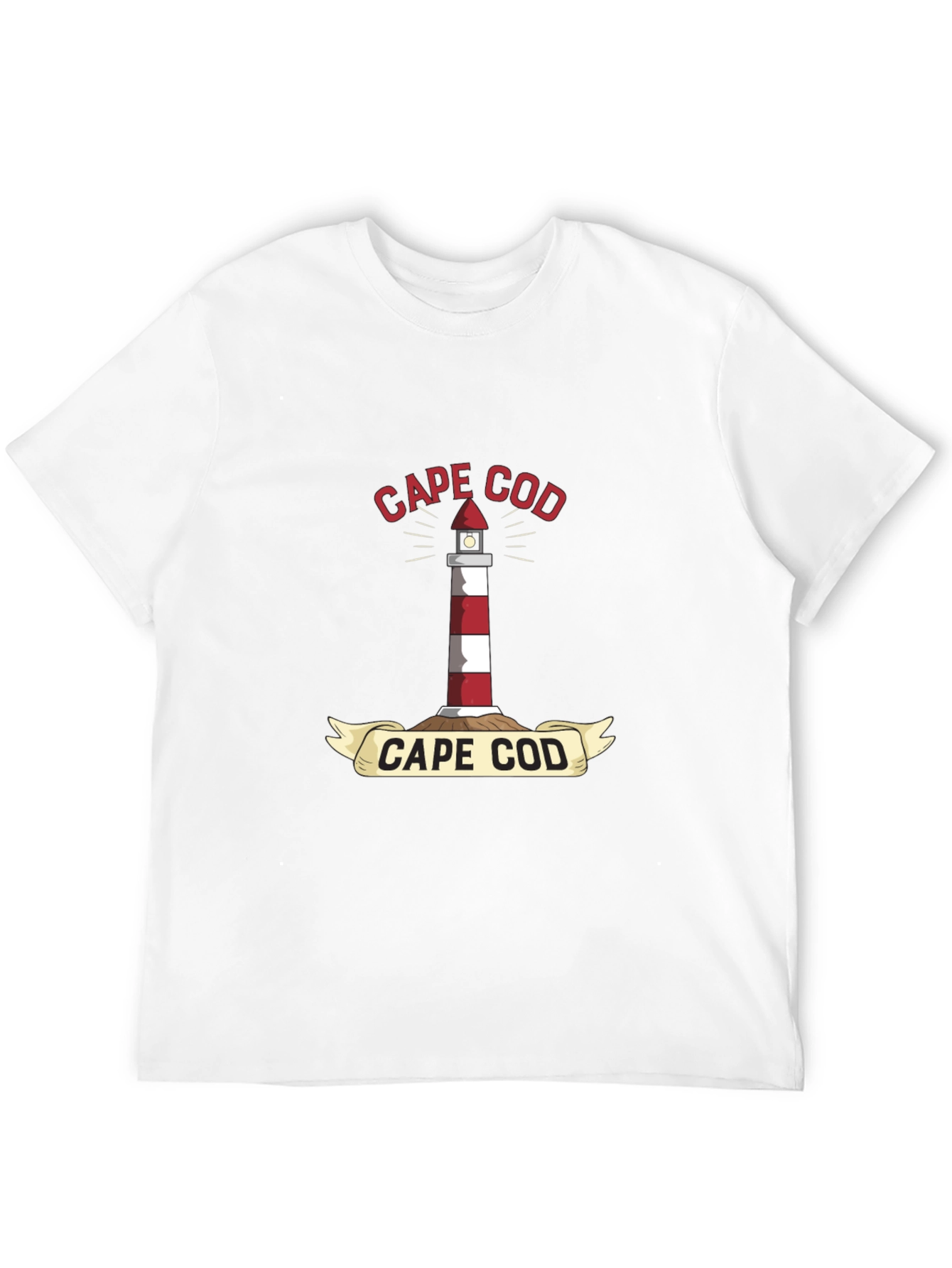 Cape Cod Lighthouse T-Shirt - Nautical Coastal Tee