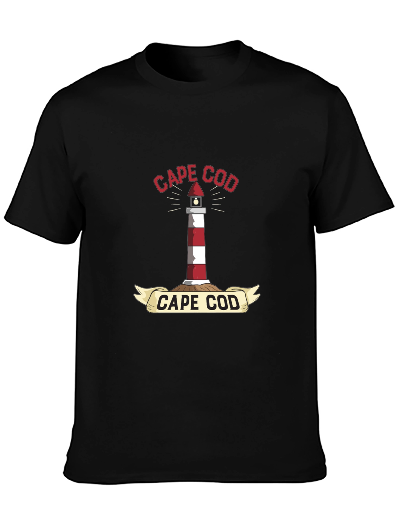 Cape Cod Lighthouse T-Shirt - Nautical Coastal Tee