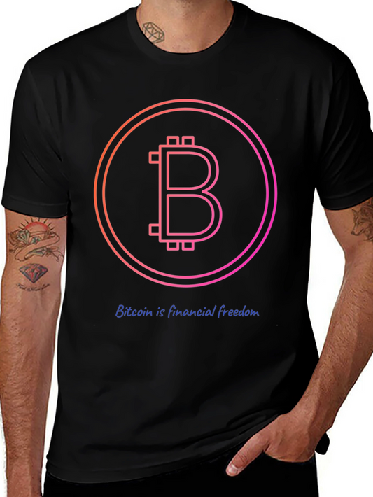 Bitcoin Financial Freedom Black T-Shirt