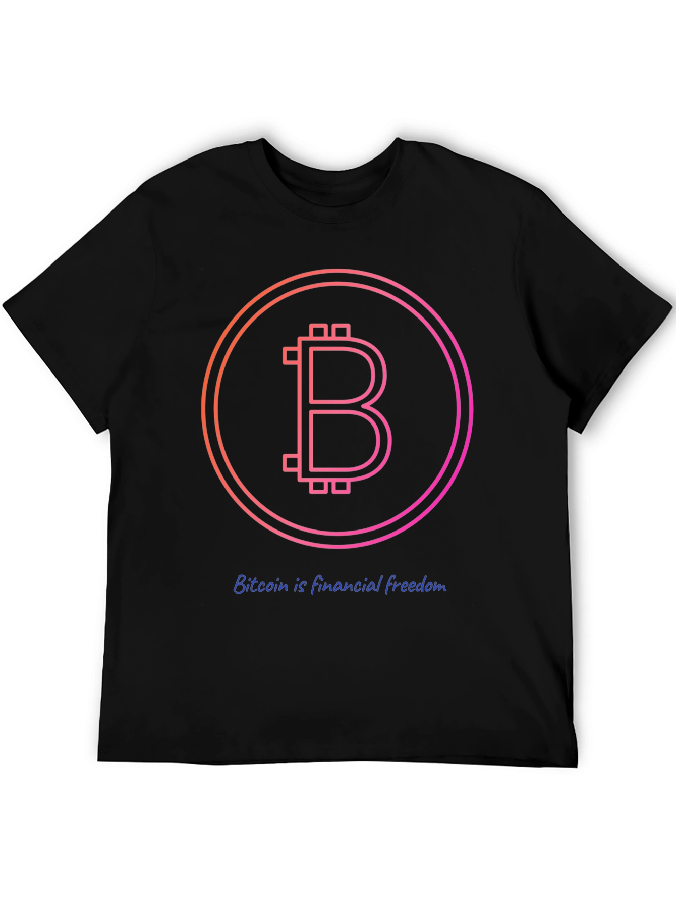 Bitcoin Financial Freedom Black T-Shirt