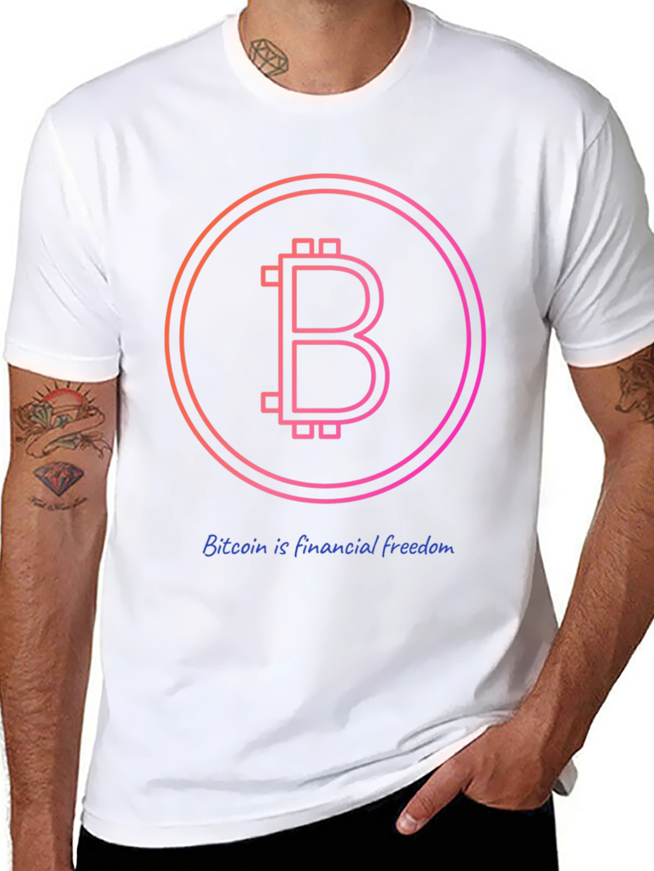 Bitcoin Financial Freedom Black T-Shirt
