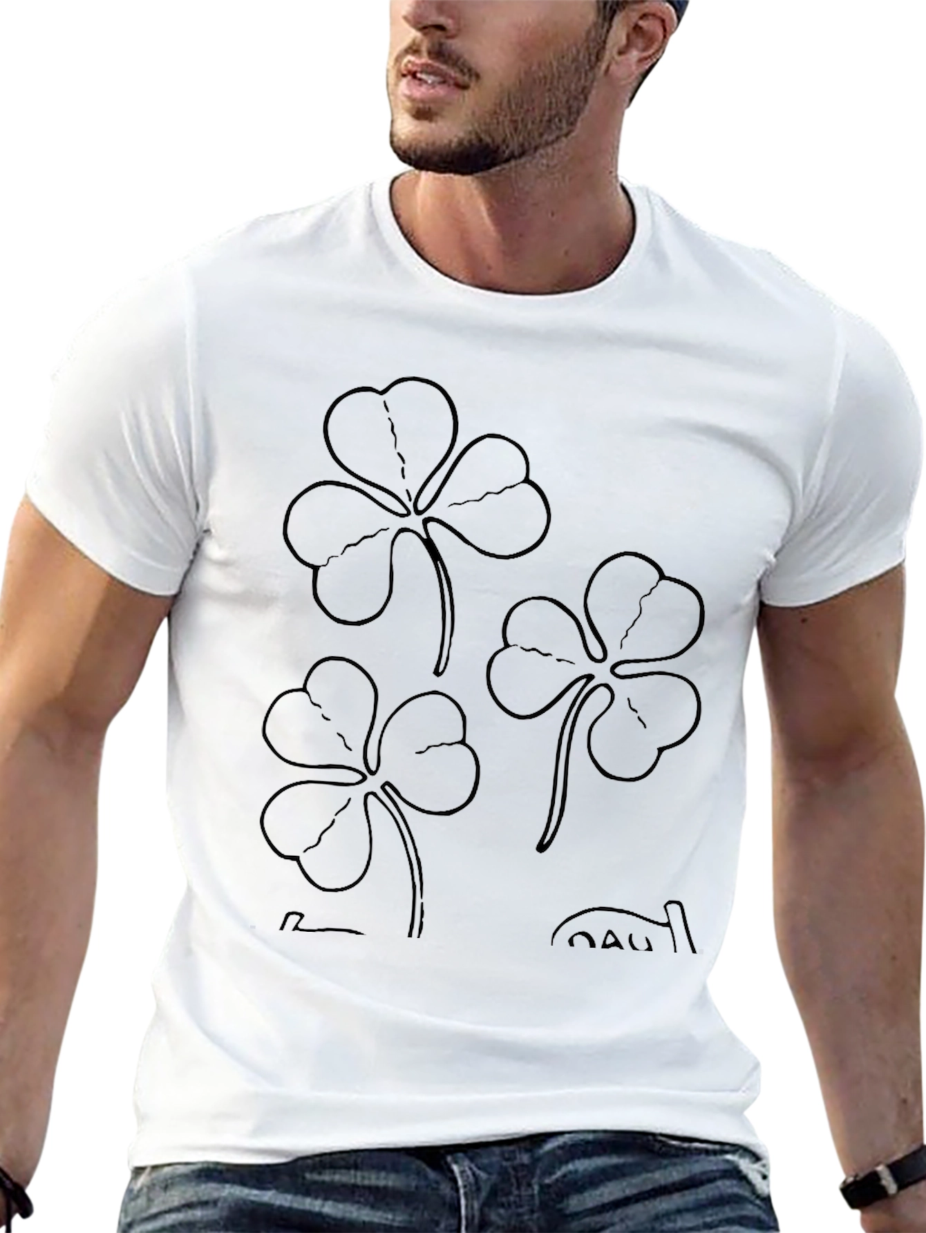 Lucky Clover Graphic Tee - Black