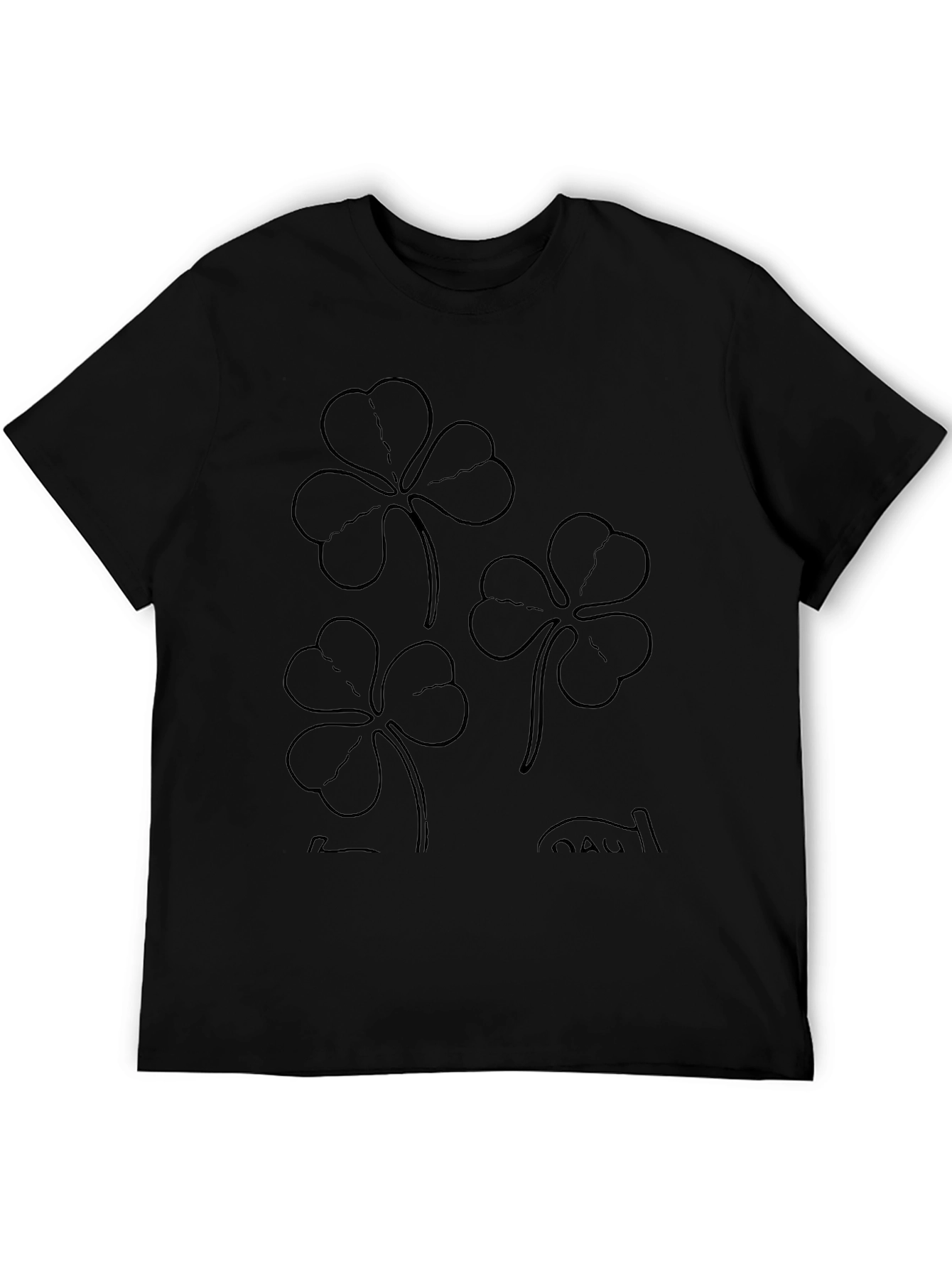 Lucky Clover Graphic Tee - Black