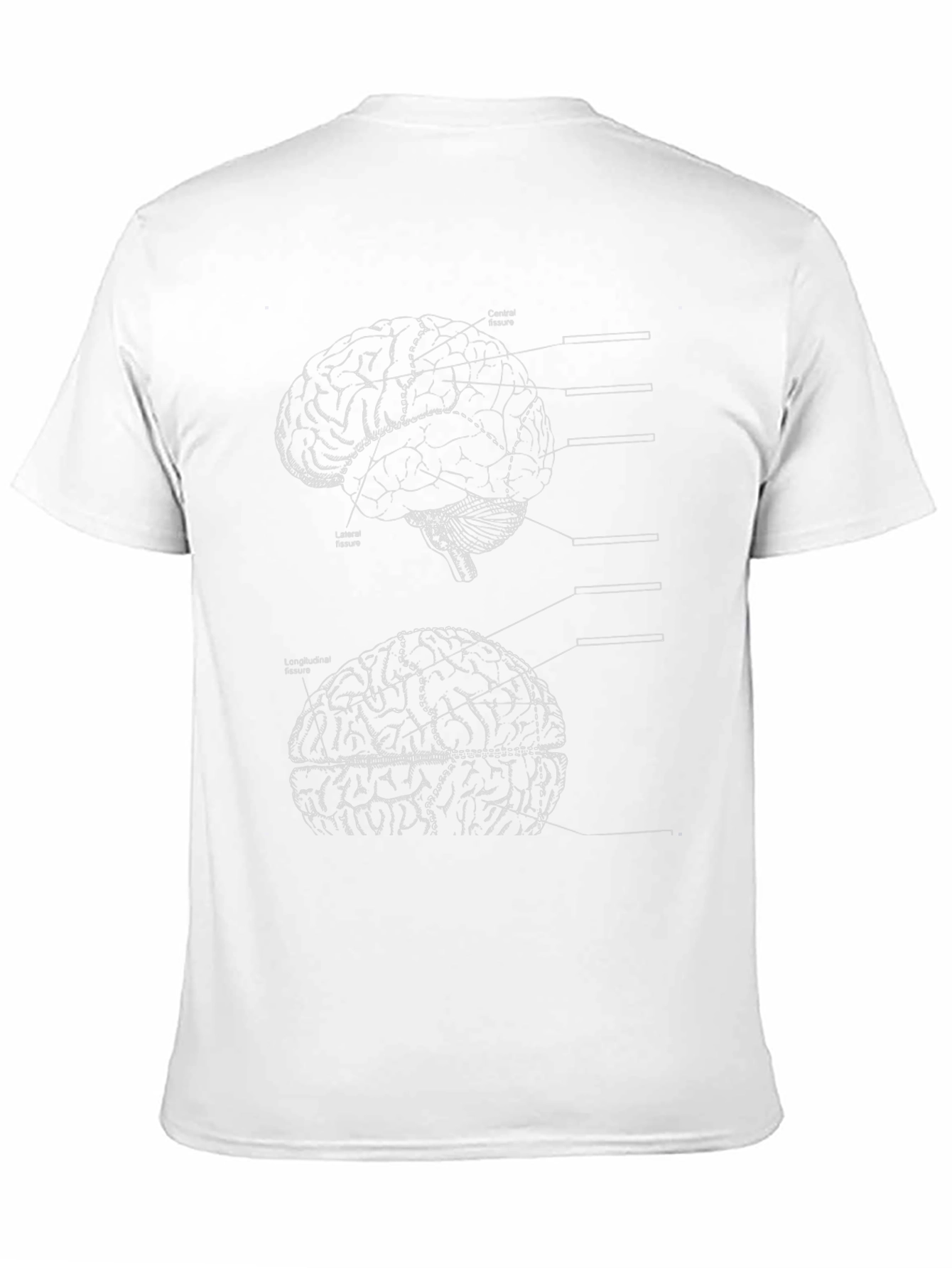 Brain Diagram Graphic Tee - Anatomy Style